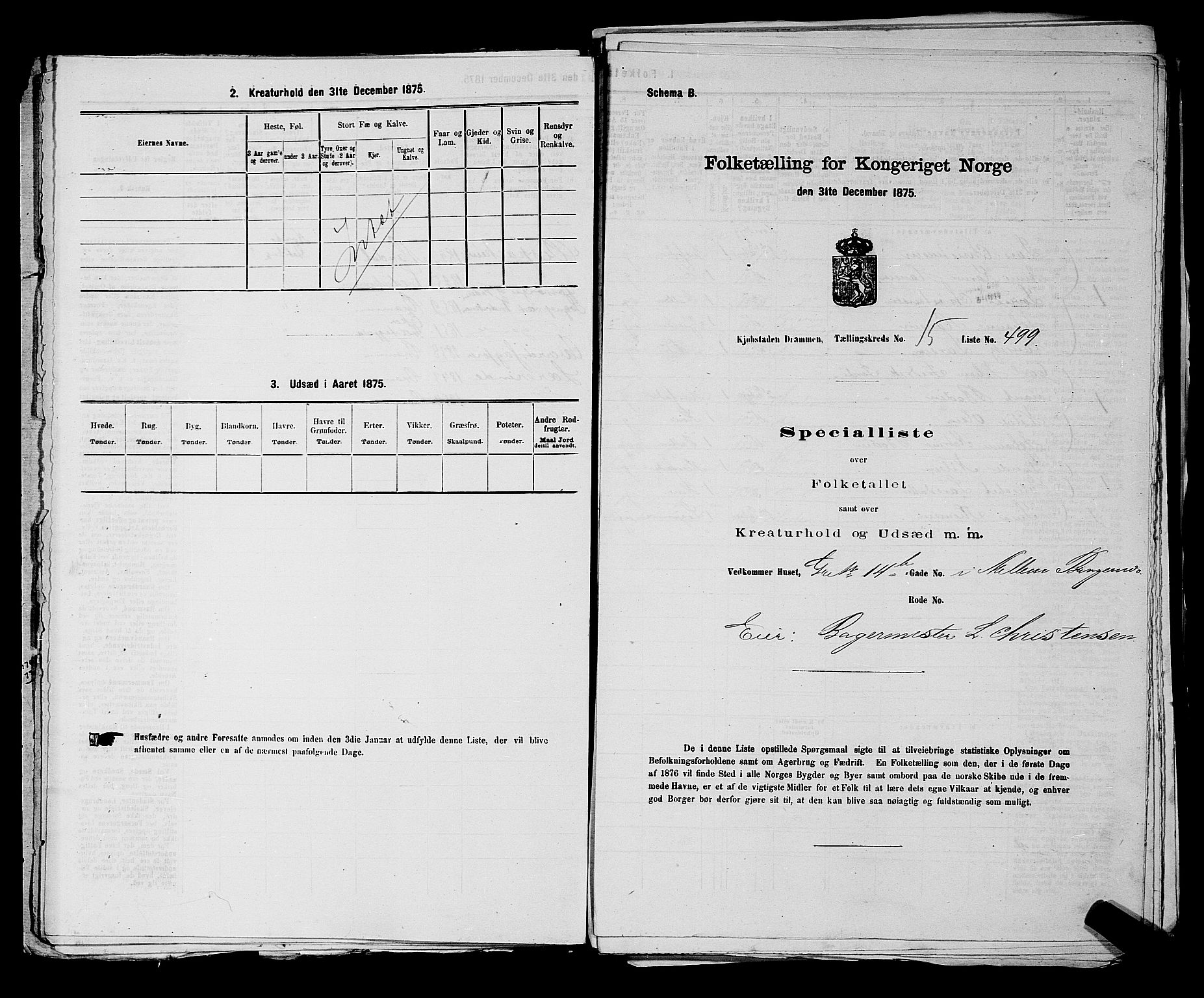 SAKO, Folketelling 1875 for 0602 Drammen kjøpstad, 1875, s. 1635