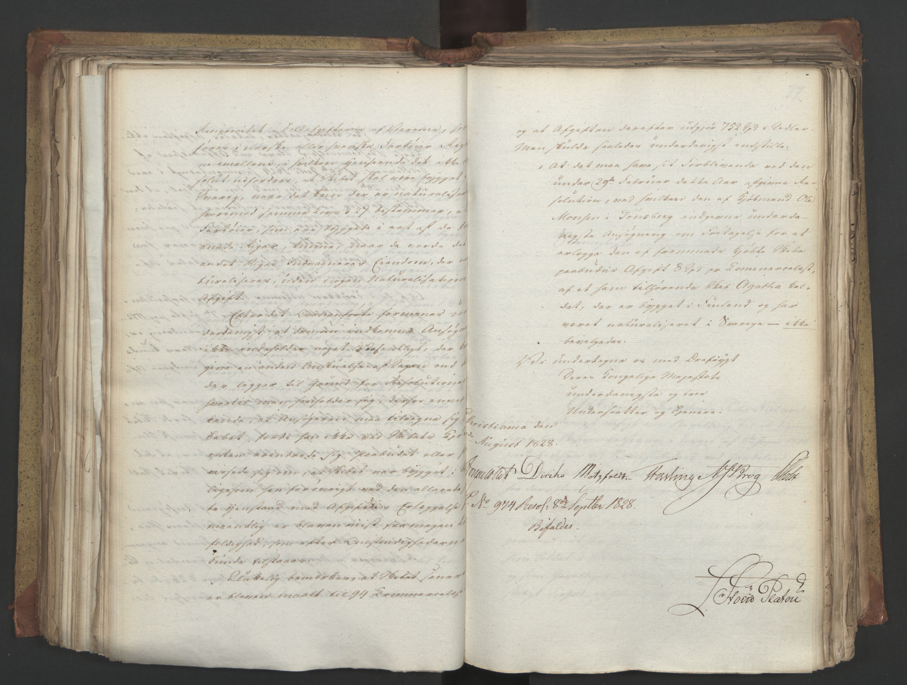 Statsrådsavdelingen i Stockholm, AV/RA-S-1003/D/Da/L0055: Regjeringsinnstillinger nr. 231-435, 1828, s. 307