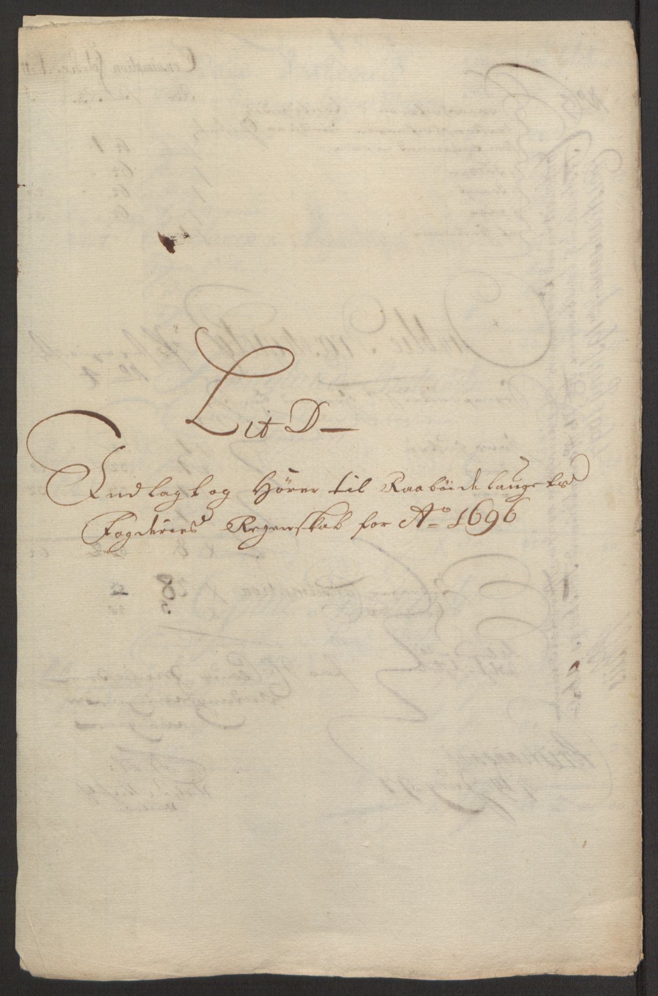 Rentekammeret inntil 1814, Reviderte regnskaper, Fogderegnskap, RA/EA-4092/R40/L2444: Fogderegnskap Råbyggelag, 1693-1696, s. 323
