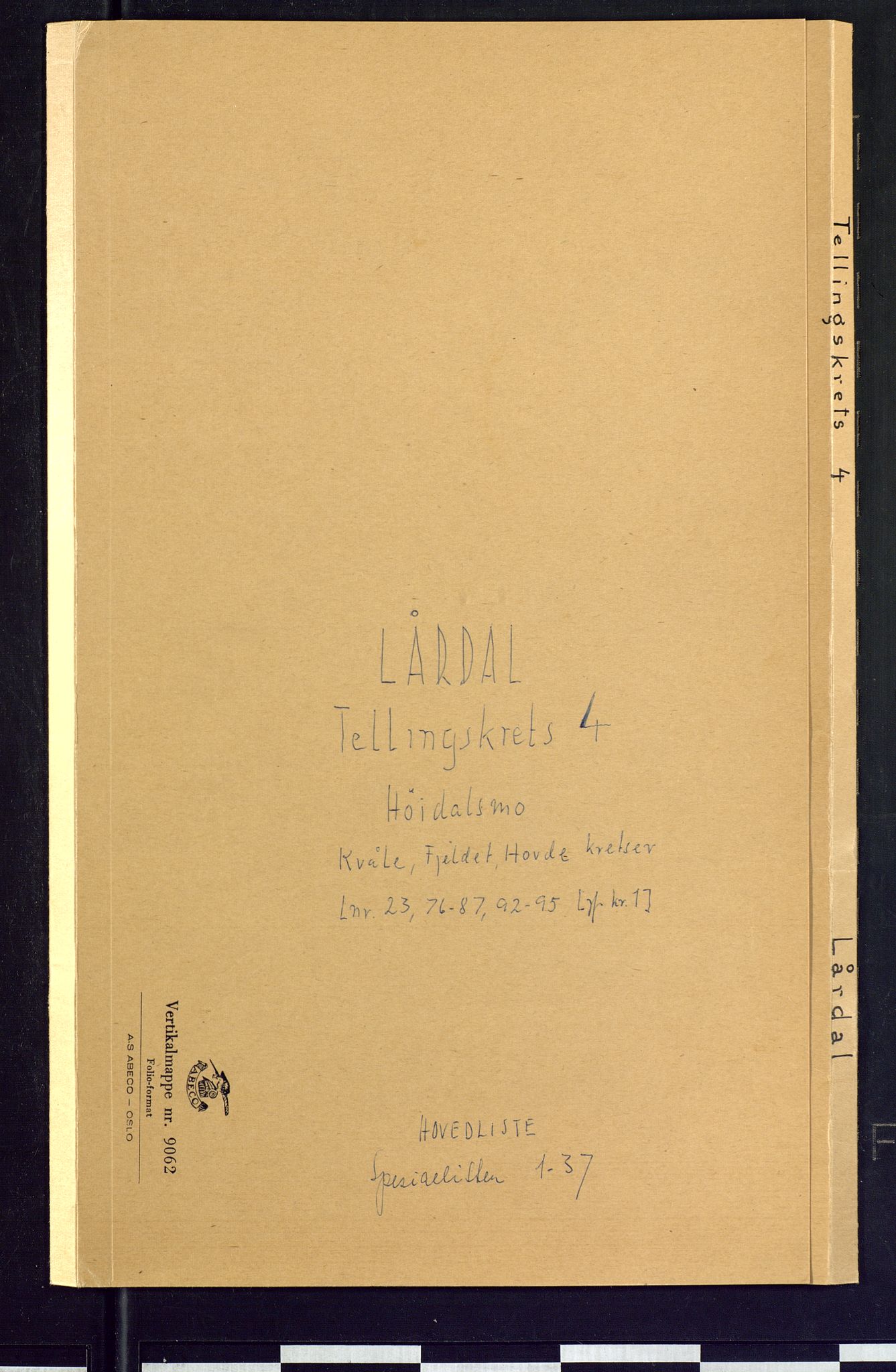 SAKO, Folketelling 1875 for 0833P Lårdal prestegjeld, 1875, s. 17