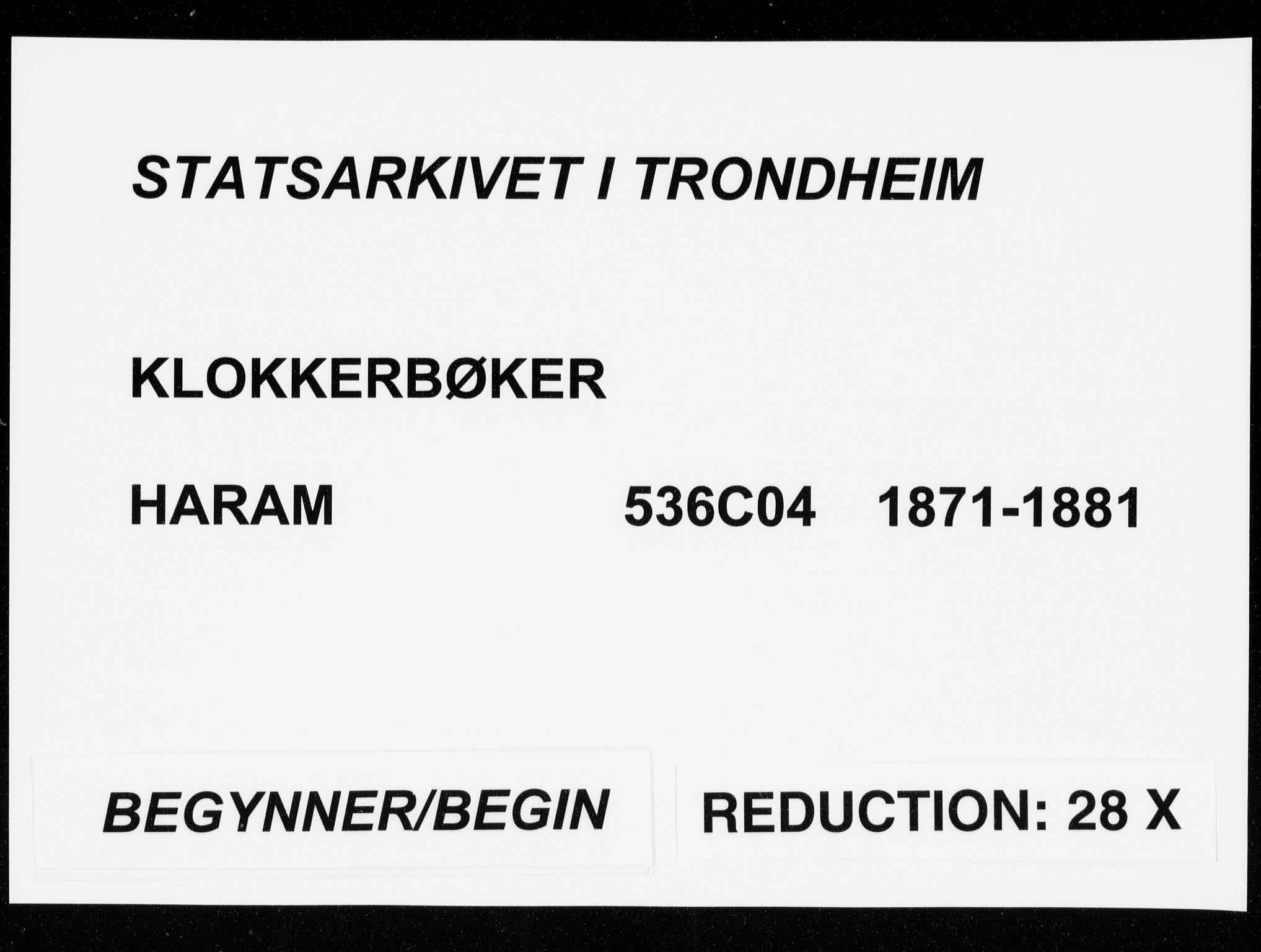 Ministerialprotokoller, klokkerbøker og fødselsregistre - Møre og Romsdal, SAT/A-1454/536/L0509: Klokkerbok nr. 536C04, 1871-1881