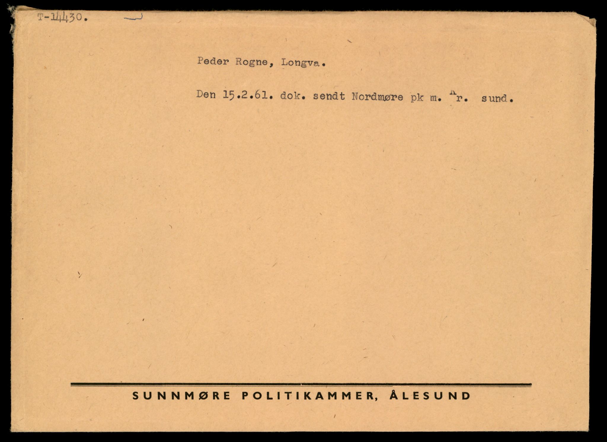 Møre og Romsdal vegkontor - Ålesund trafikkstasjon, AV/SAT-A-4099/F/Fe/L0045: Registreringskort for kjøretøy T 14320 - T 14444, 1927-1998, s. 2842