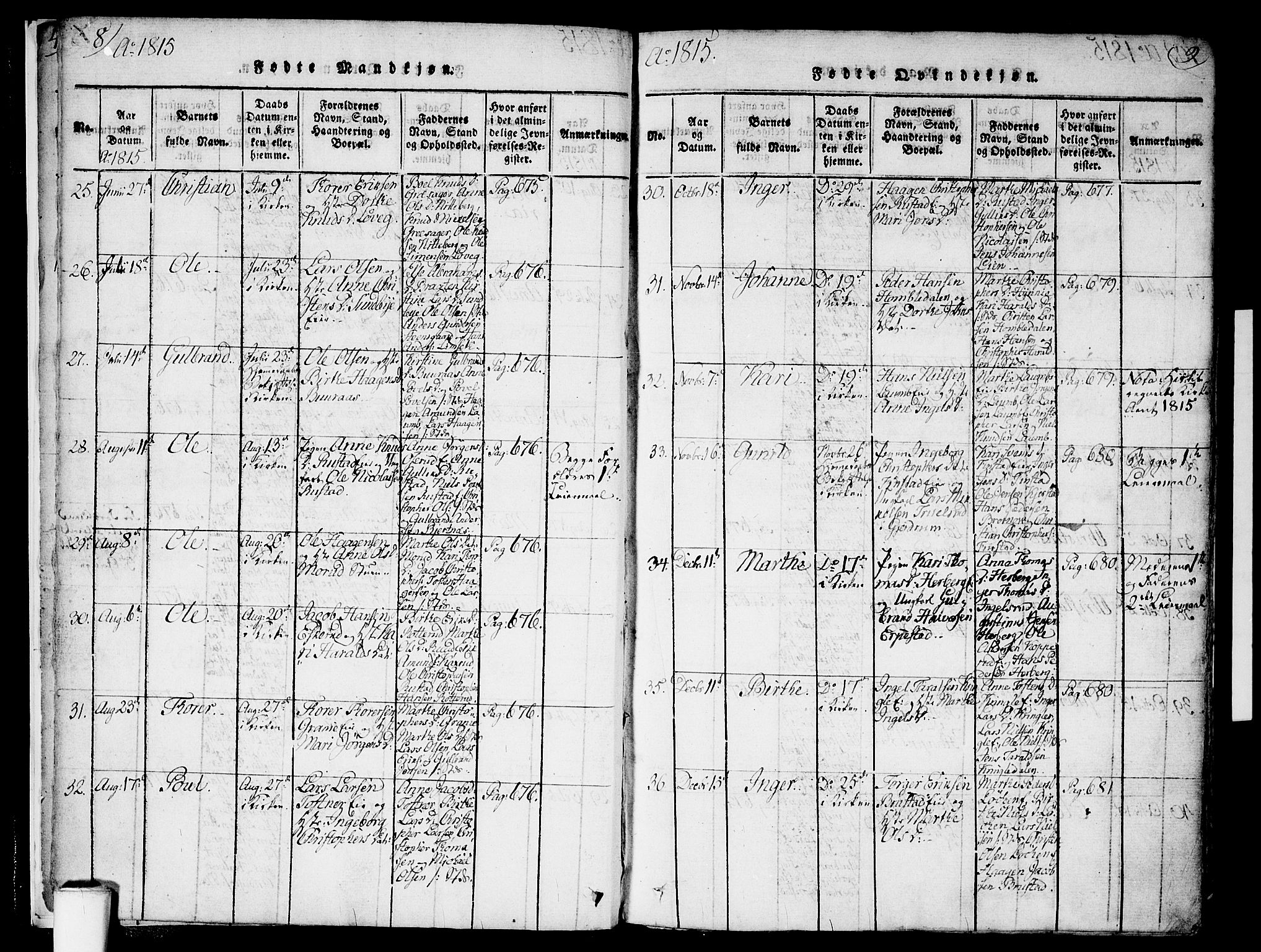 Nannestad prestekontor Kirkebøker, SAO/A-10414a/F/Fa/L0009: Ministerialbok nr. I 9, 1815-1840, s. 8-9