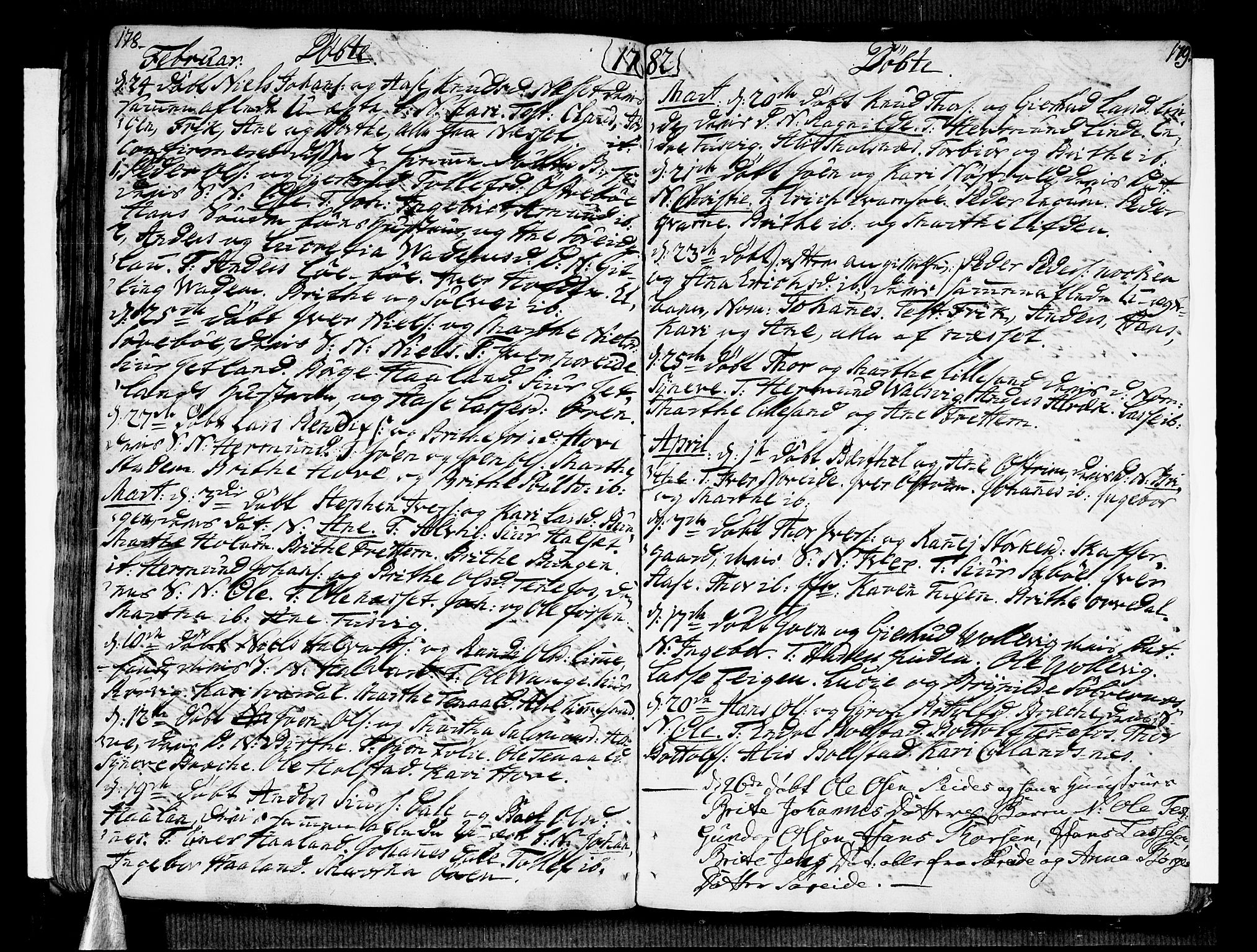 Vik sokneprestembete, AV/SAB-A-81501/H/Haa/Haaa/L0004: Ministerialbok nr. A 4, 1772-1783, s. 178-179