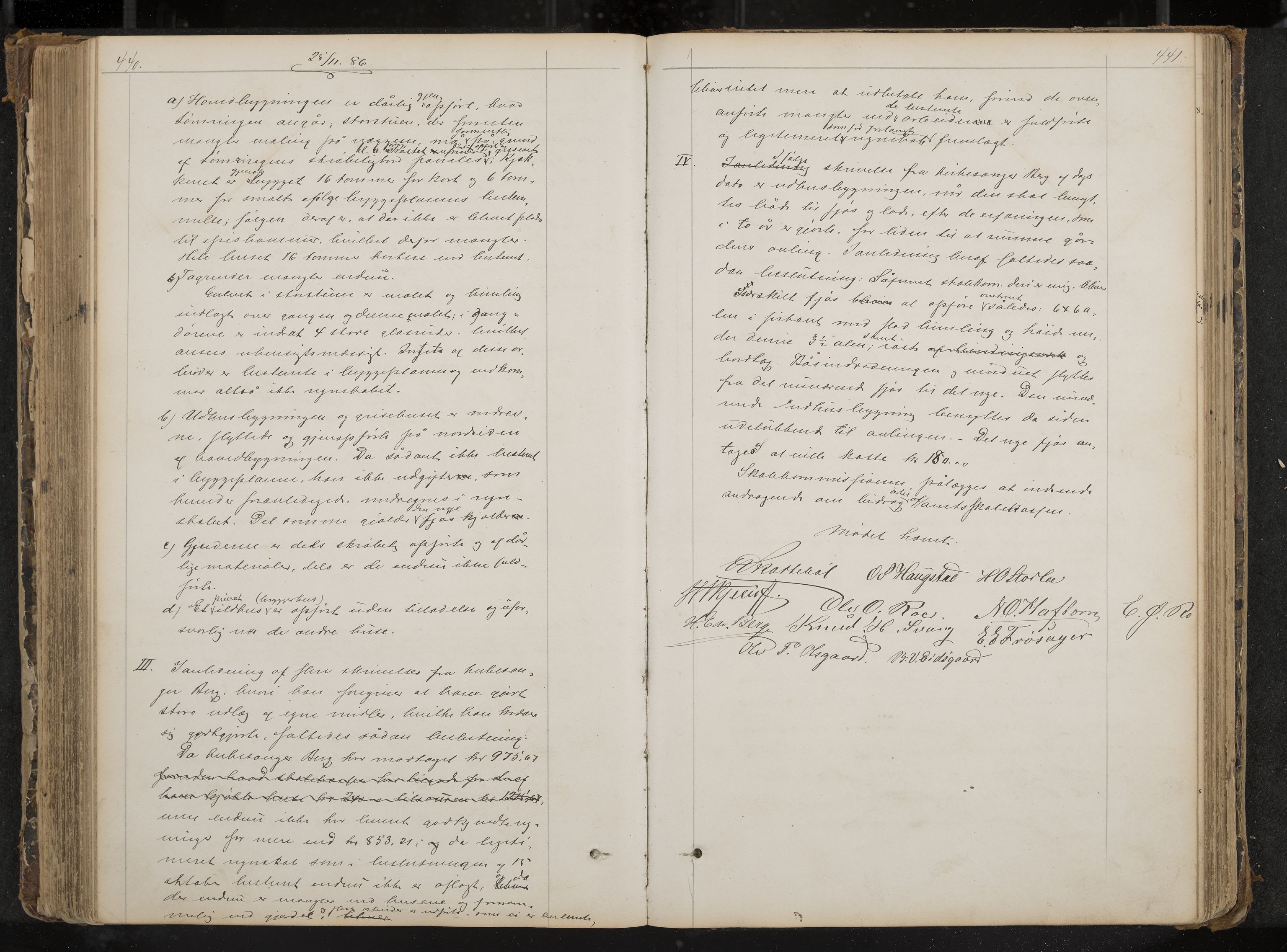 Gol formannskap og sentraladministrasjon, IKAK/0617021-1/A/Aa/L0002: Møtebok med register, 1870-1892, s. 440-441