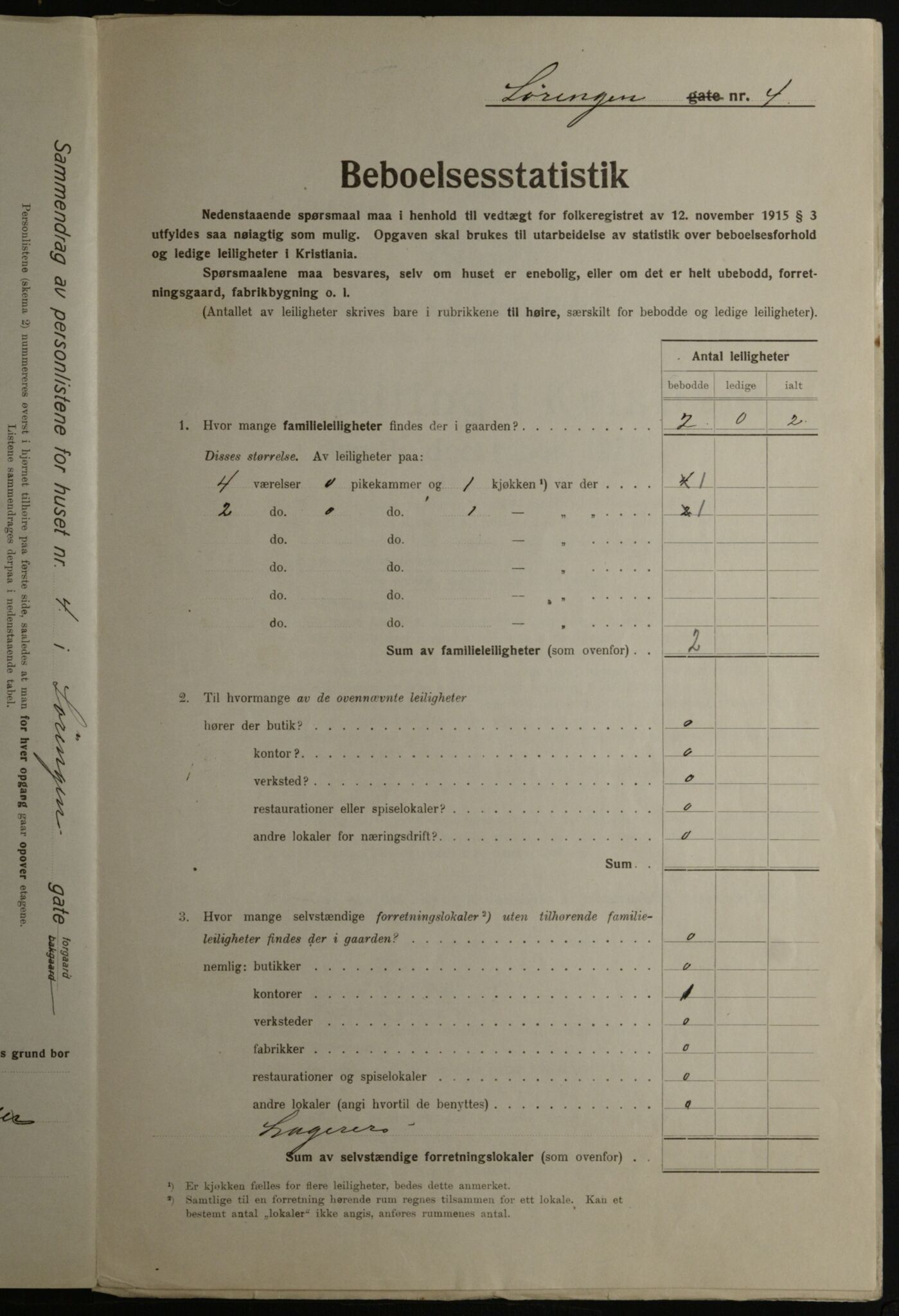 OBA, Kommunal folketelling 1.12.1923 for Kristiania, 1923, s. 117838