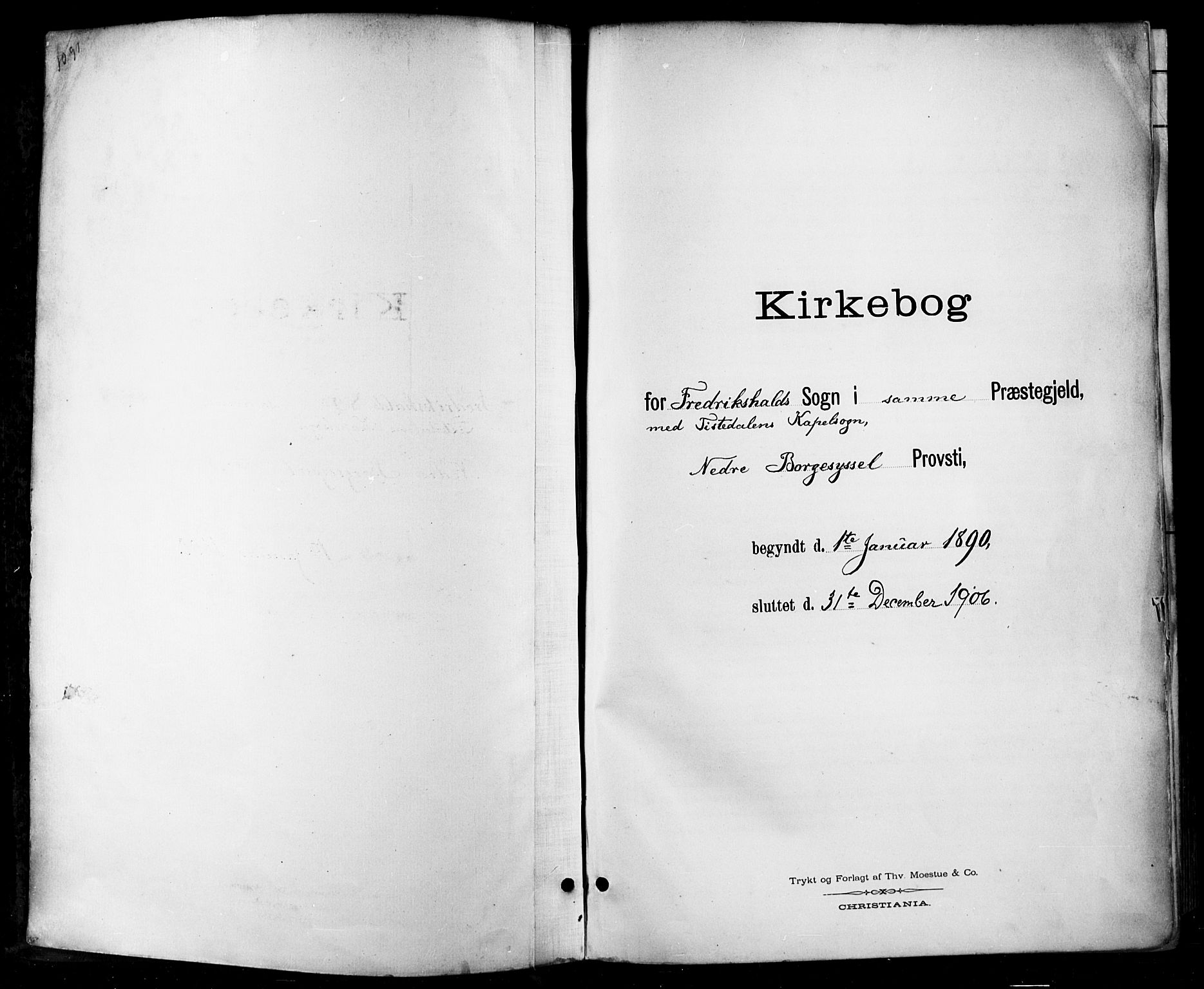 Halden prestekontor Kirkebøker, SAO/A-10909/F/Fa/L0014: Ministerialbok nr. I 14, 1890-1906