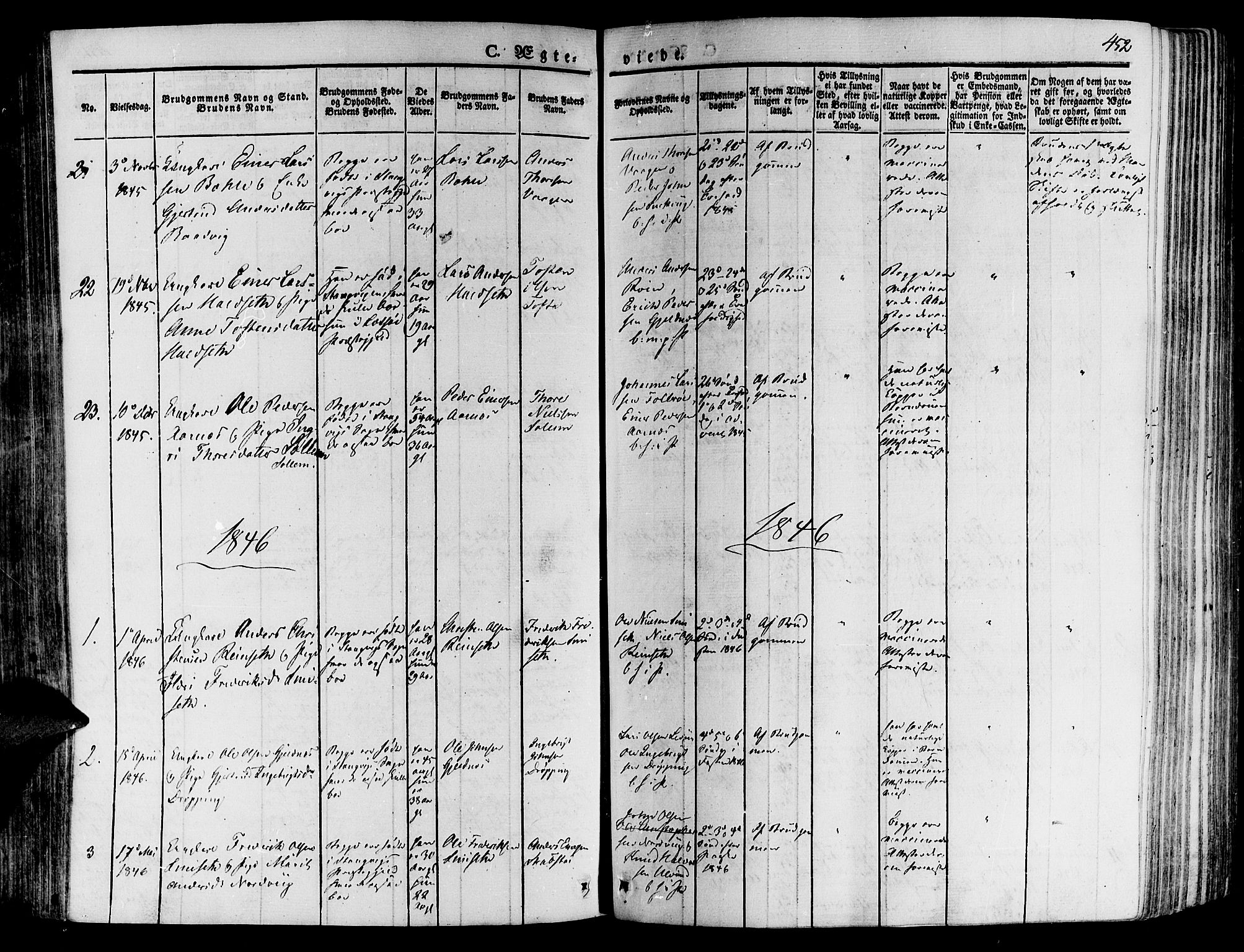 Ministerialprotokoller, klokkerbøker og fødselsregistre - Møre og Romsdal, AV/SAT-A-1454/592/L1024: Ministerialbok nr. 592A03 /1, 1831-1849, s. 452