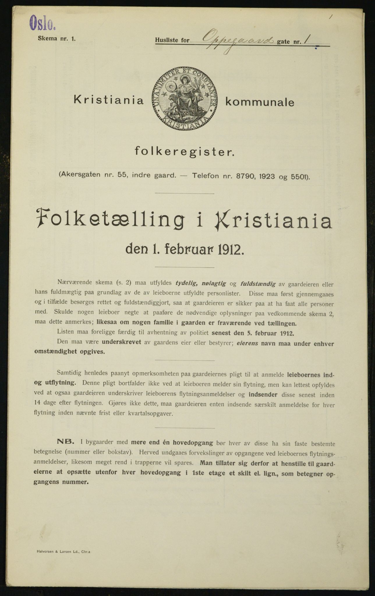 OBA, Kommunal folketelling 1.2.1912 for Kristiania, 1912, s. 76293