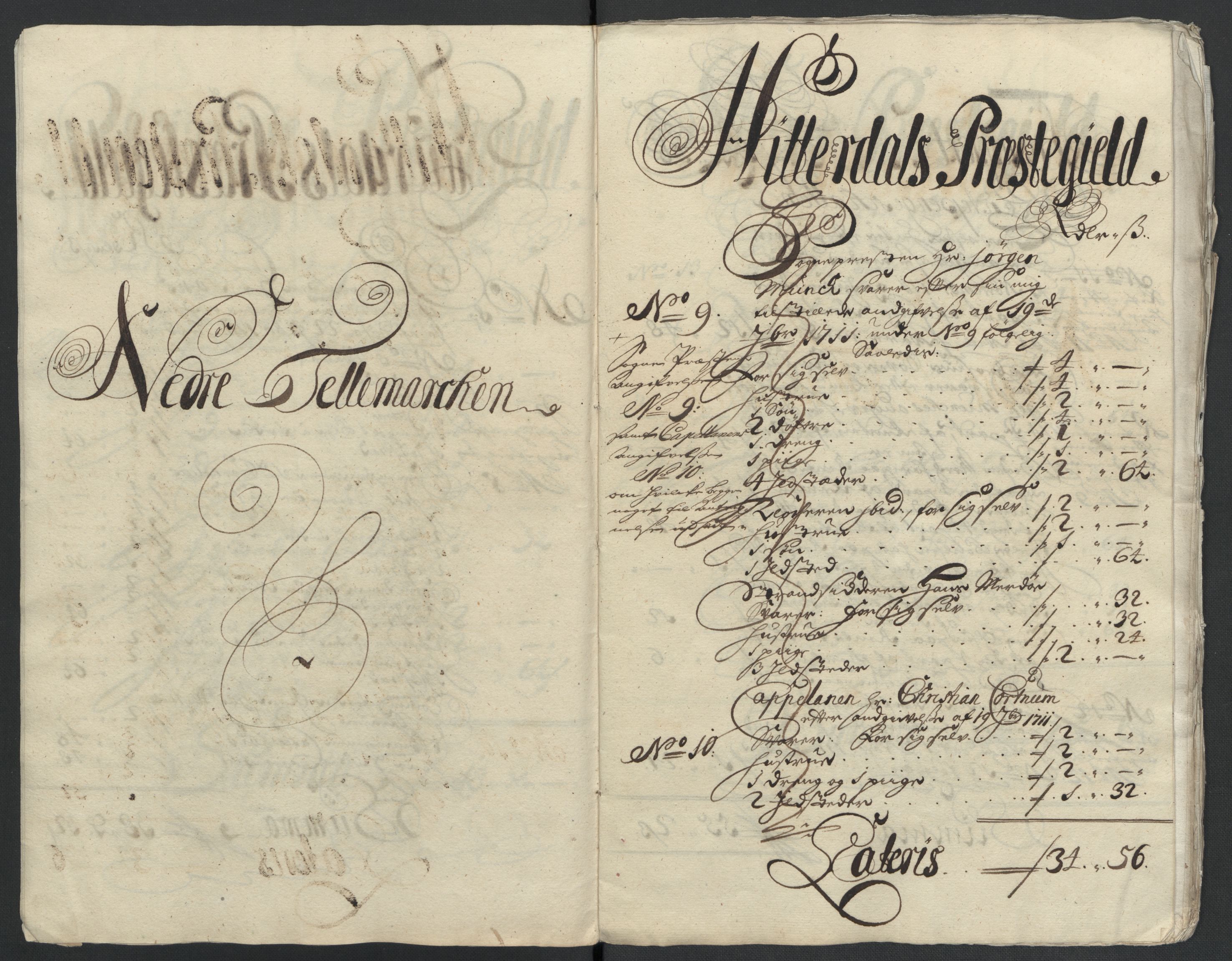 Rentekammeret inntil 1814, Reviderte regnskaper, Fogderegnskap, AV/RA-EA-4092/R36/L2120: Fogderegnskap Øvre og Nedre Telemark og Bamble, 1711, s. 95