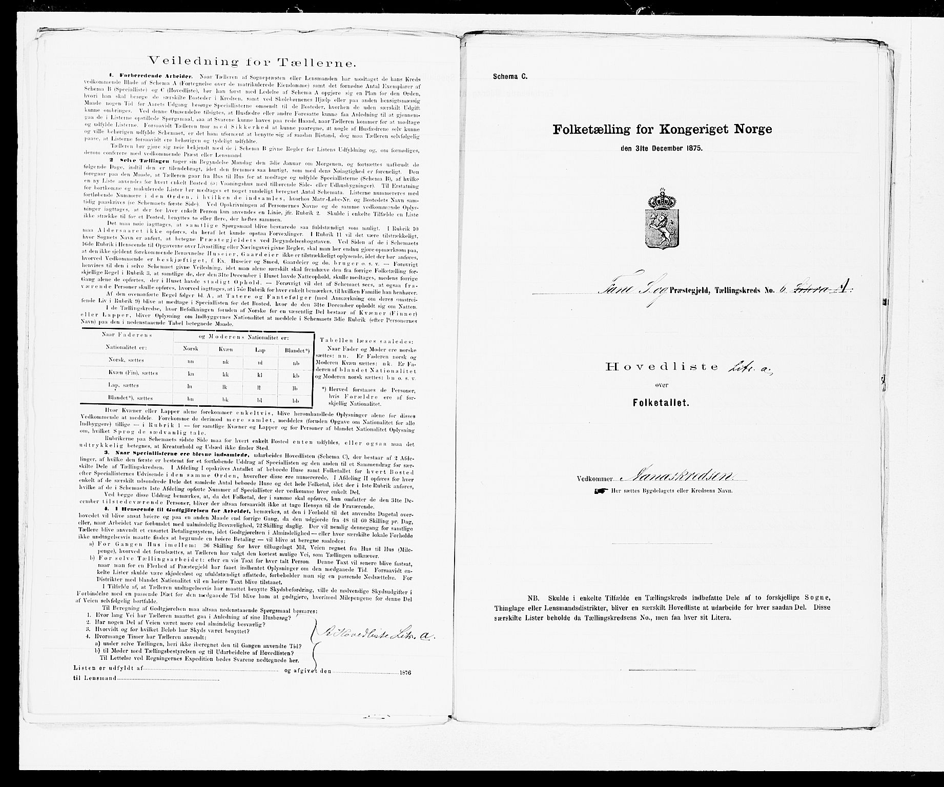 SAB, Folketelling 1875 for 1249P Fana prestegjeld, 1875, s. 16