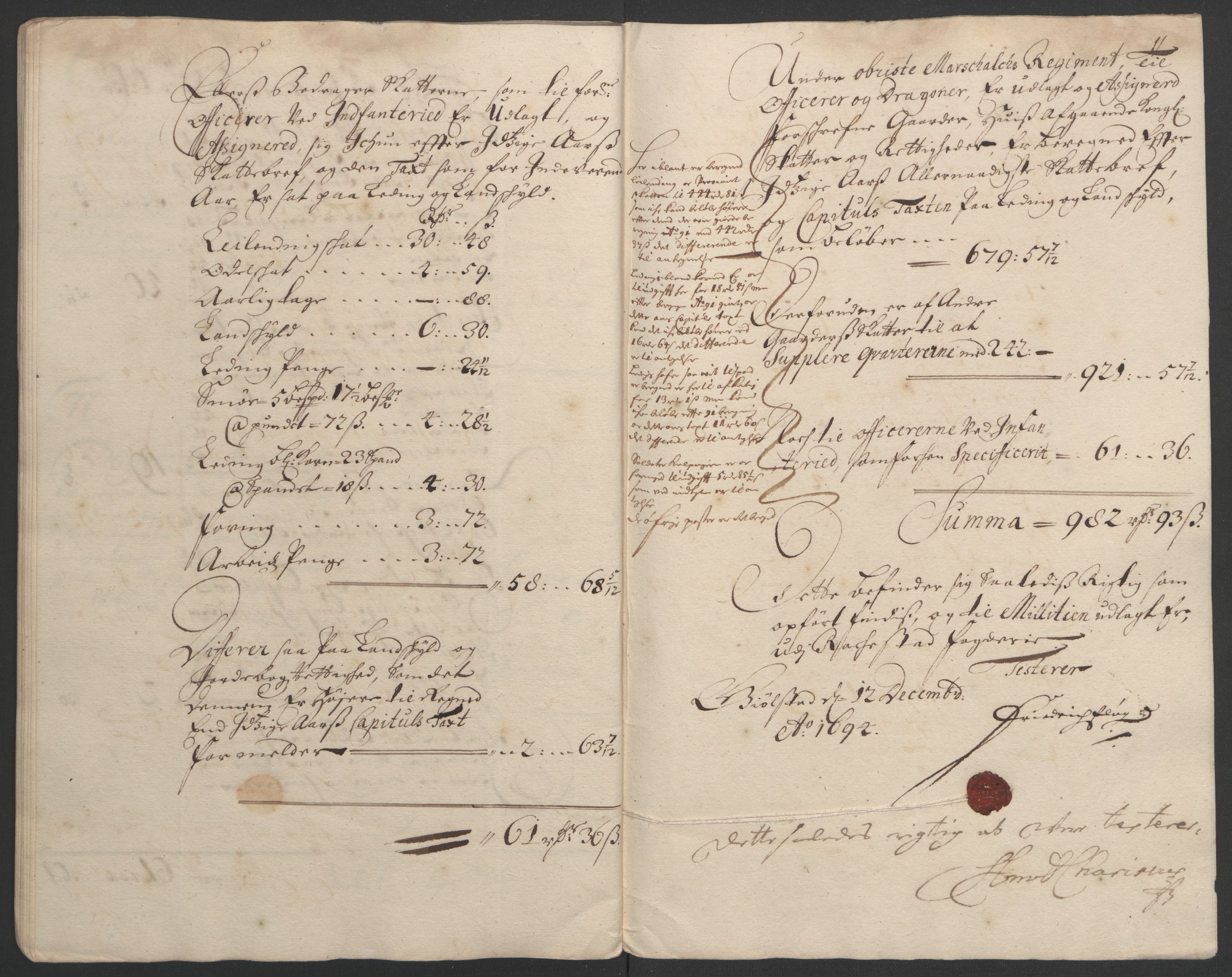 Rentekammeret inntil 1814, Reviderte regnskaper, Fogderegnskap, RA/EA-4092/R07/L0284: Fogderegnskap Rakkestad, Heggen og Frøland, 1694, s. 276