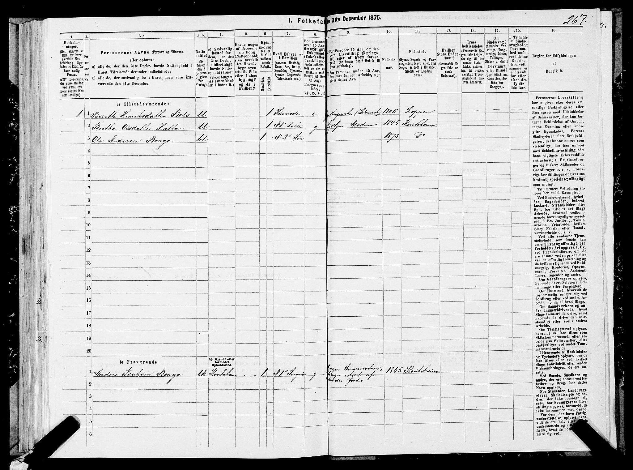 SATØ, Folketelling 1875 for 2011P Kautokeino prestegjeld, 1875, s. 1267