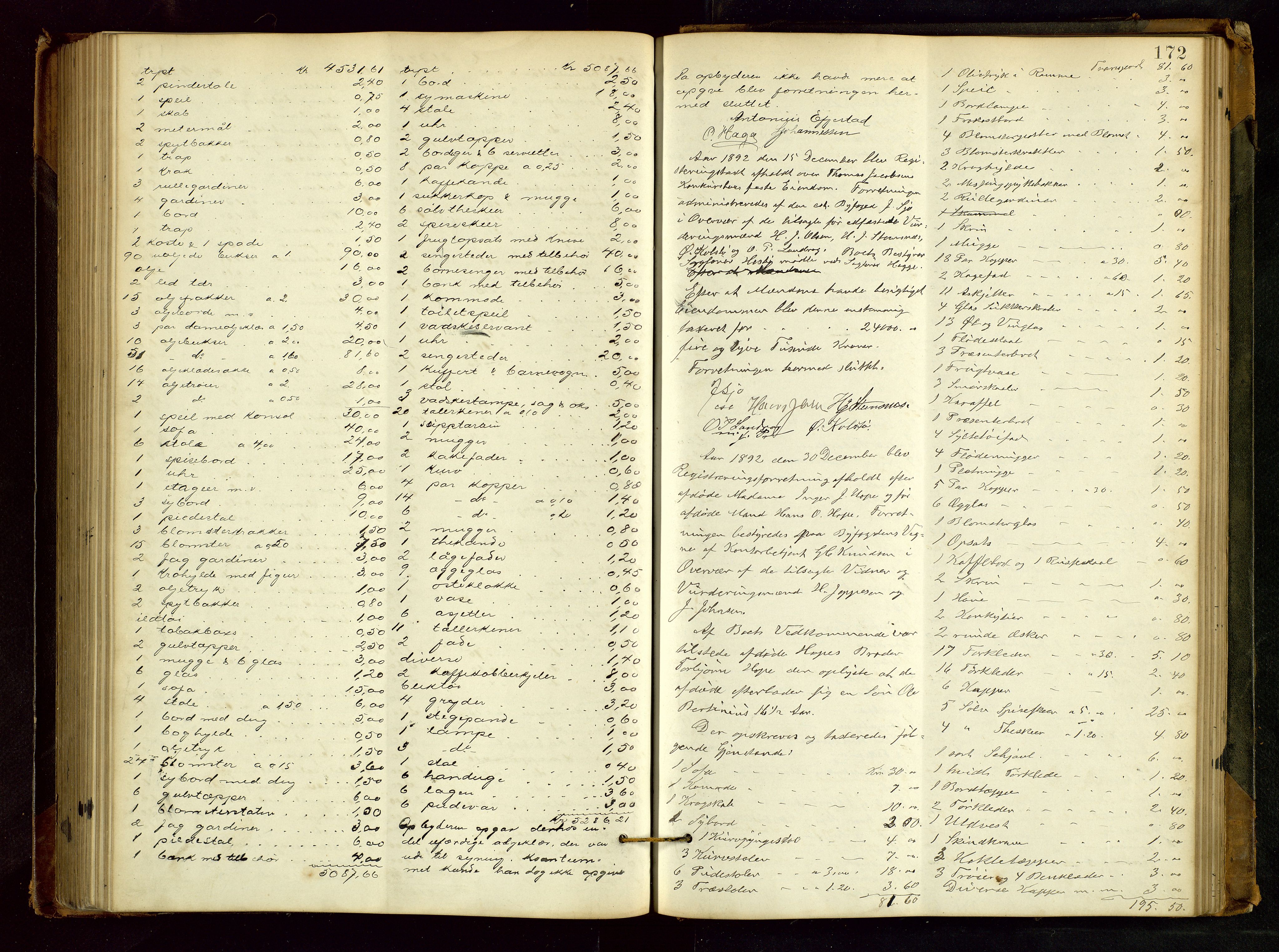 Haugesund tingrett, AV/SAST-A-101415/01/IV/IVB/L0002: Skifteregistreringsprotokoll, med register, 1879-1898, s. 171b-172a