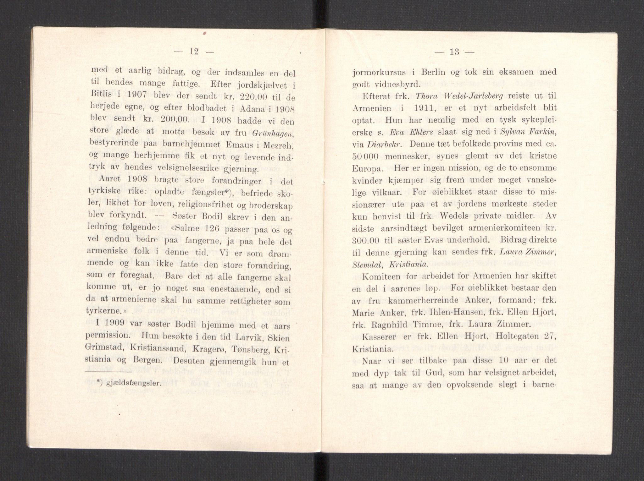 Kvinnelige Misjonsarbeidere, AV/RA-PA-0699/F/Fa/L0001/0008: -- / Trykte beretninger. 10-, 20, 25, og 30-årsjubileum, 1902-1932