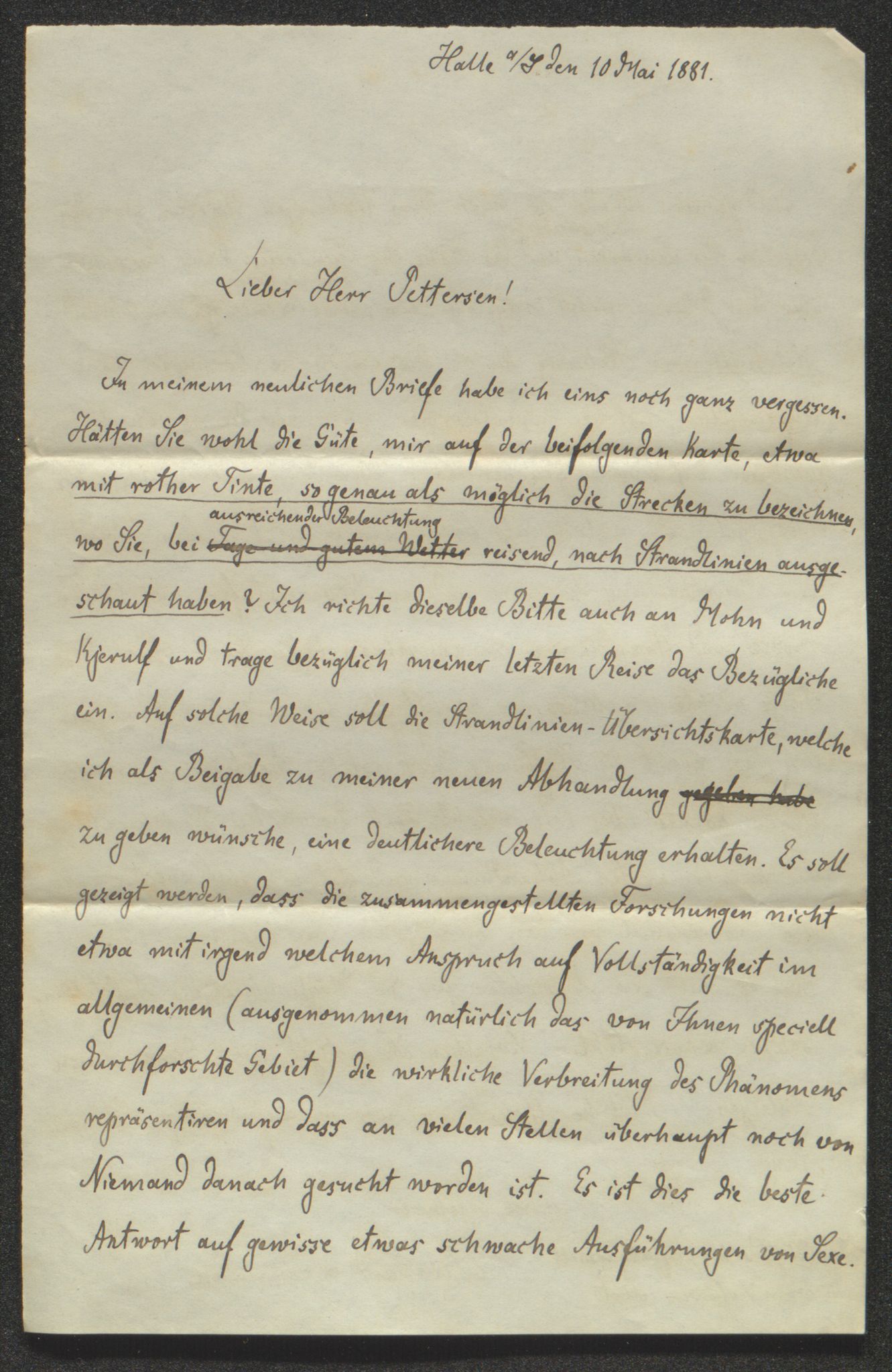 Tromsø Museum, AV/SATØ-S-0162/D/Db/L0033: Journalsaker og innkomne brev, 1879-1882, s. 376