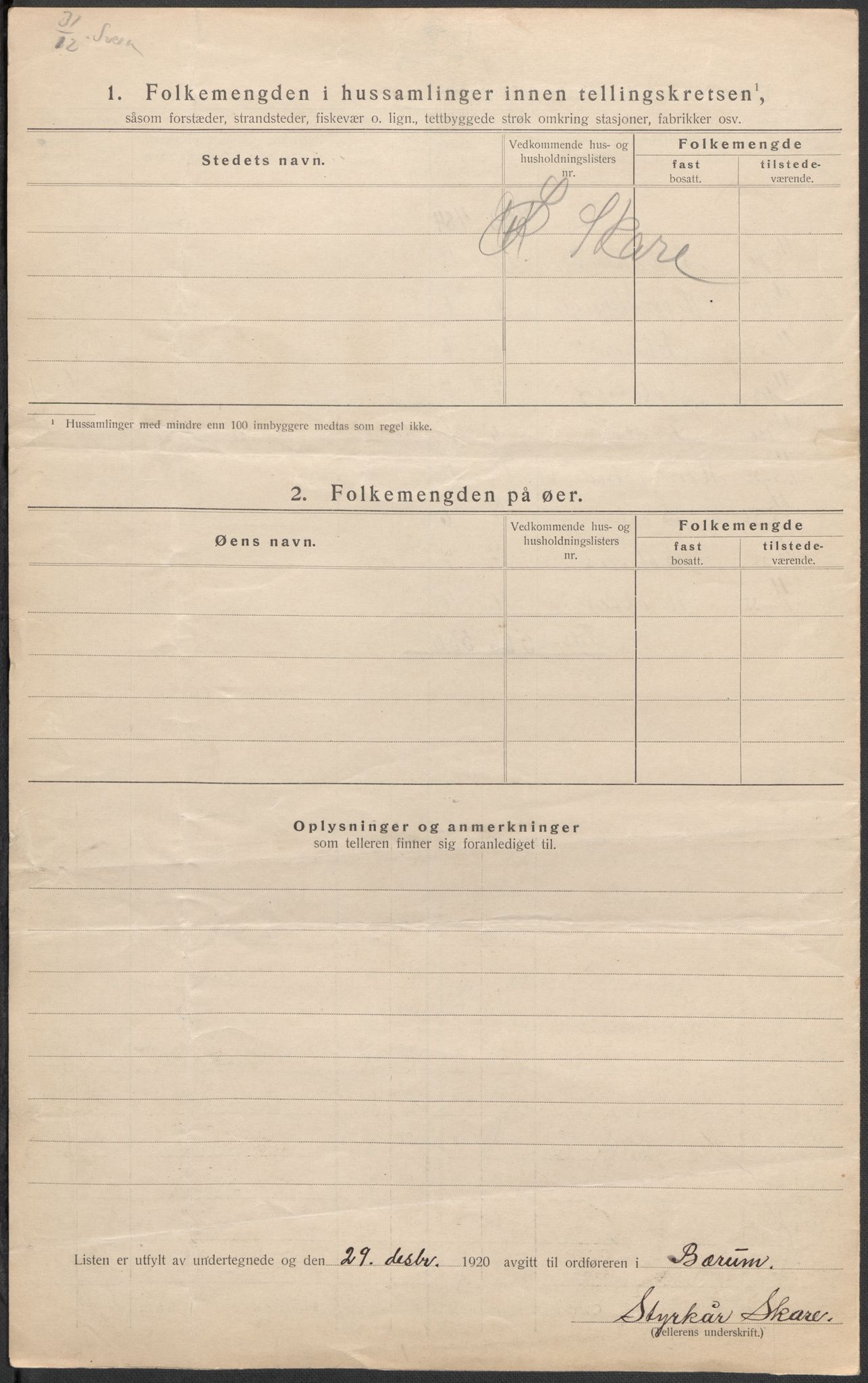 SAO, Folketelling 1920 for 0219 Bærum herred, 1920, s. 35