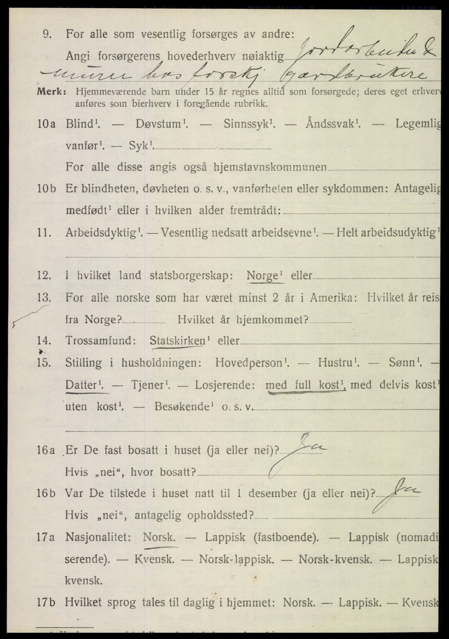 SAT, Folketelling 1920 for 1828 Nesna herred, 1920, s. 5742