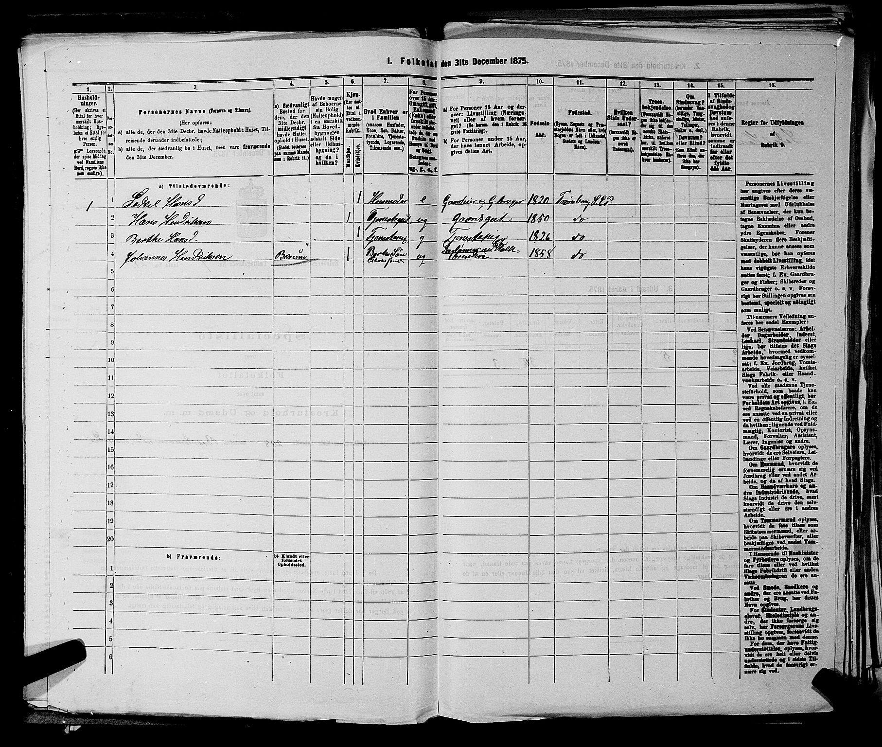 RA, Folketelling 1875 for 0125P Eidsberg prestegjeld, 1875, s. 1401