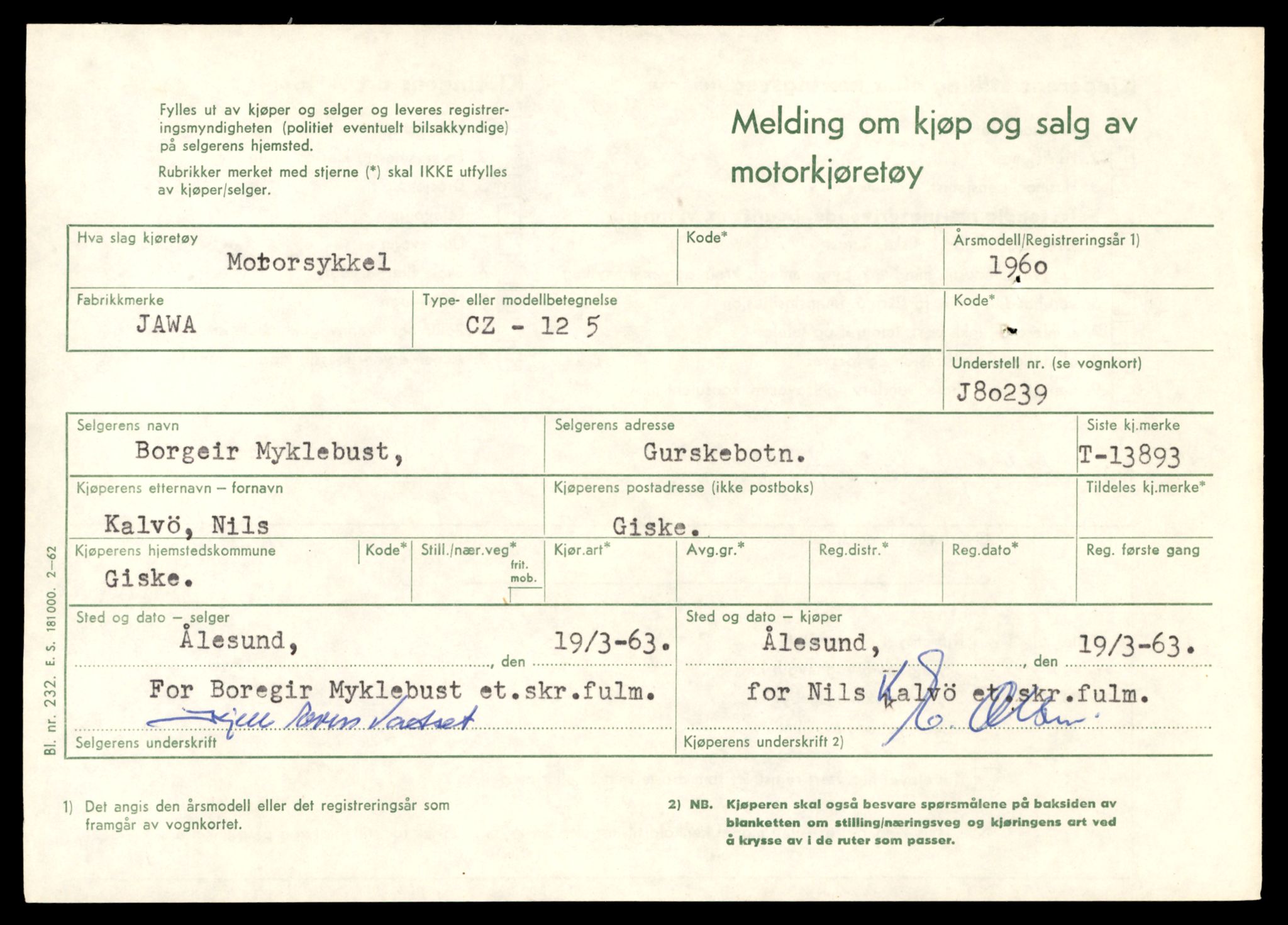 Møre og Romsdal vegkontor - Ålesund trafikkstasjon, AV/SAT-A-4099/F/Fe/L0041: Registreringskort for kjøretøy T 13710 - T 13905, 1927-1998, s. 3179