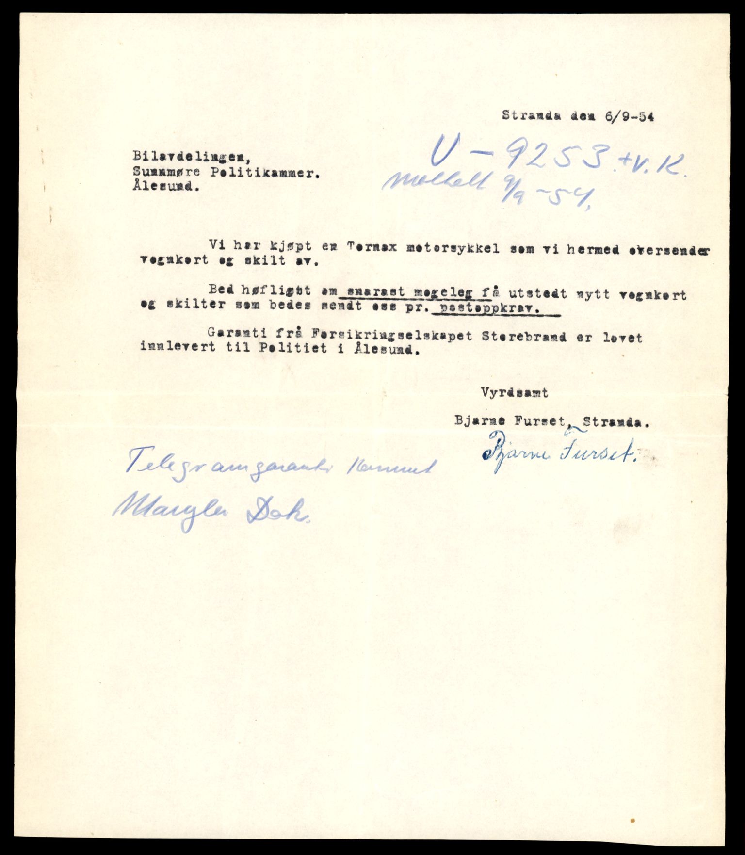 Møre og Romsdal vegkontor - Ålesund trafikkstasjon, AV/SAT-A-4099/F/Fe/L0038: Registreringskort for kjøretøy T 13180 - T 13360, 1927-1998, s. 867