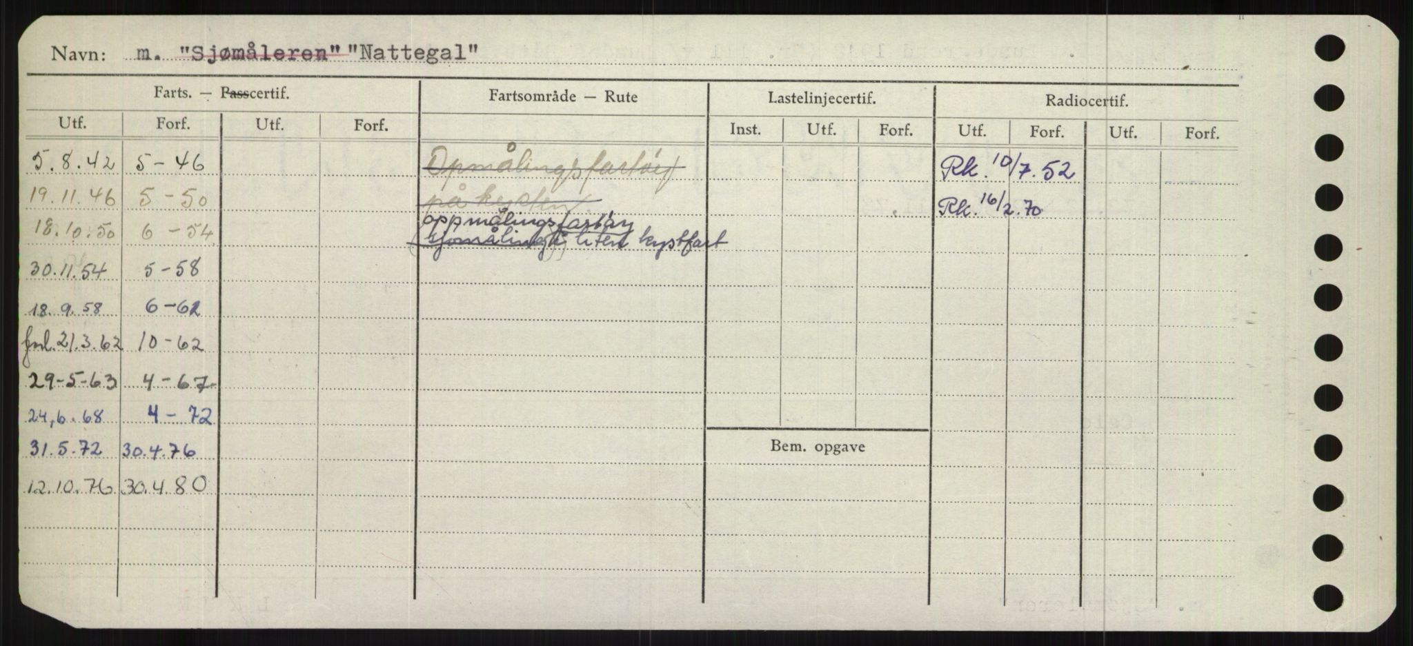 Sjøfartsdirektoratet med forløpere, Skipsmålingen, RA/S-1627/H/Ha/L0004/0001: Fartøy, Mas-R / Fartøy, Mas-Odd, s. 414