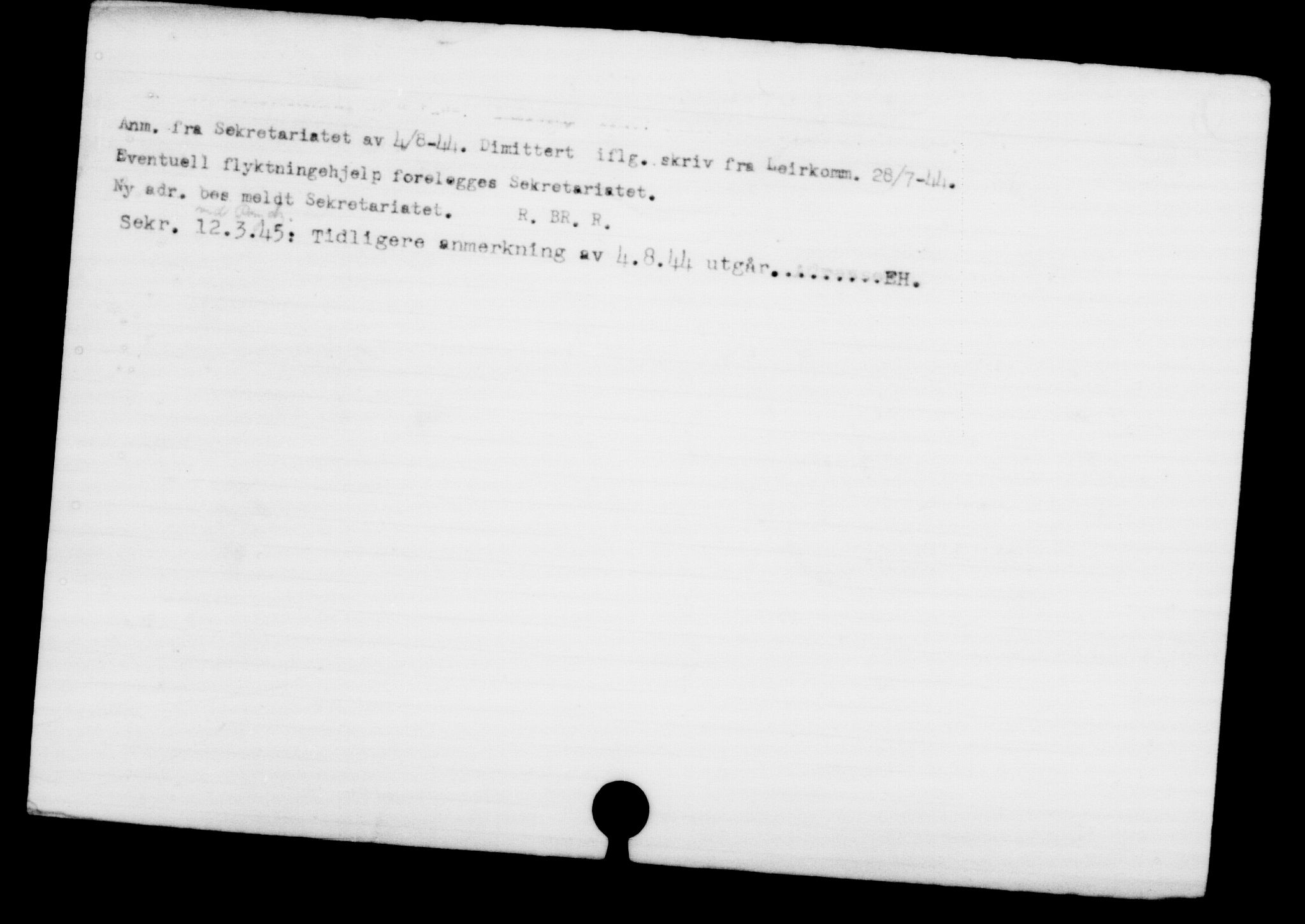 Utenriksstasjonene, Legasjonen i Stockholm, Flyktningkontoret, AV/RA-S-6753/V/Va/L0001: Kjesäterkartoteket, flyktninger med registreringsnr. 1-1000, 1940-1945, s. 583