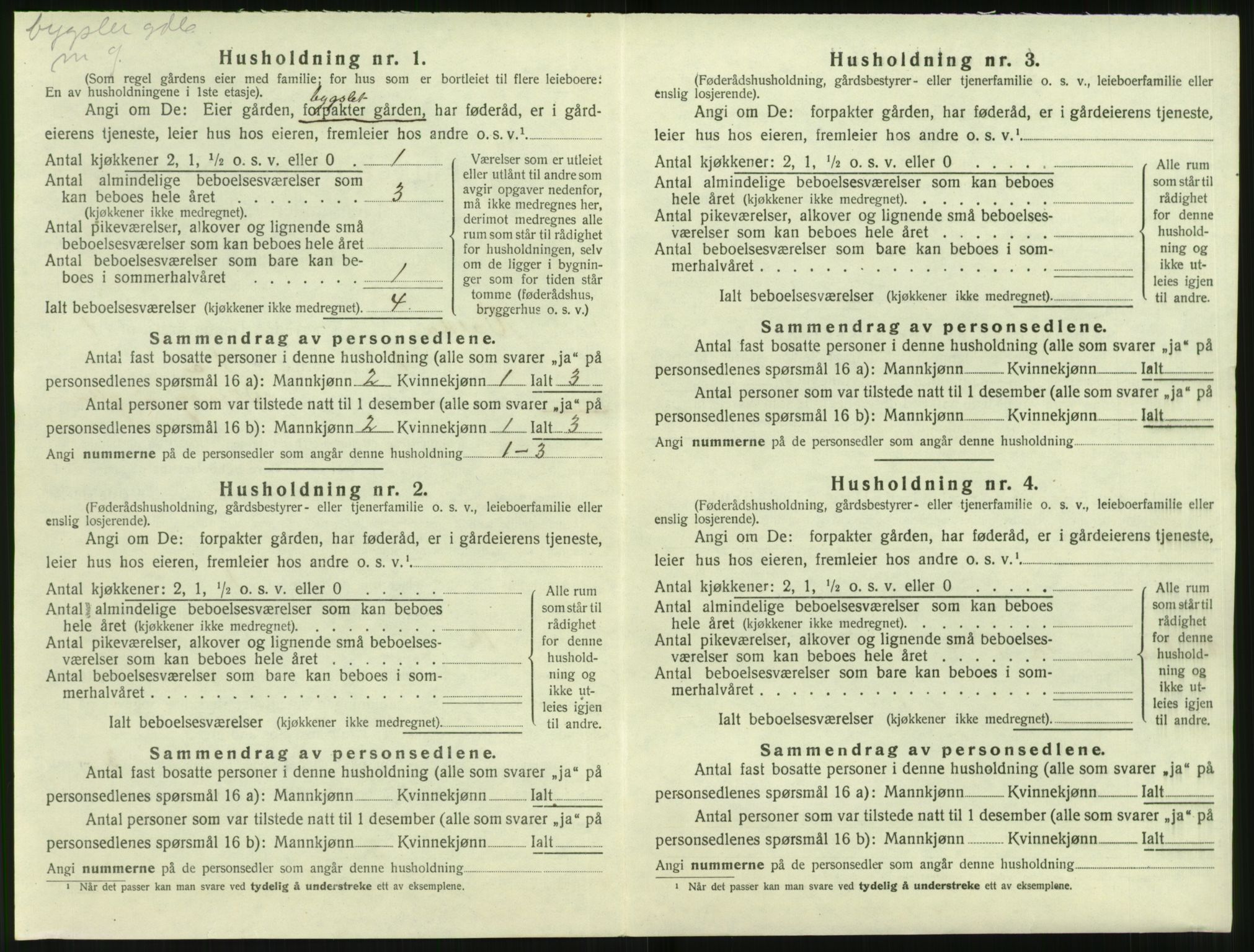 SAT, Folketelling 1920 for 1519 Volda herred, 1920, s. 107