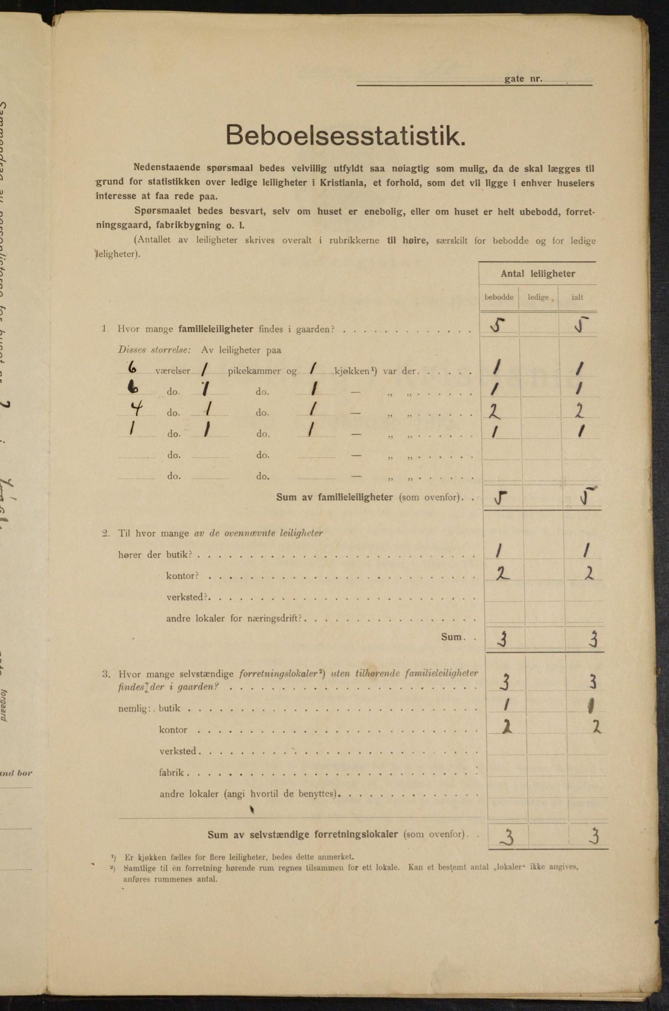 OBA, Kommunal folketelling 1.2.1915 for Kristiania, 1915, s. 94974