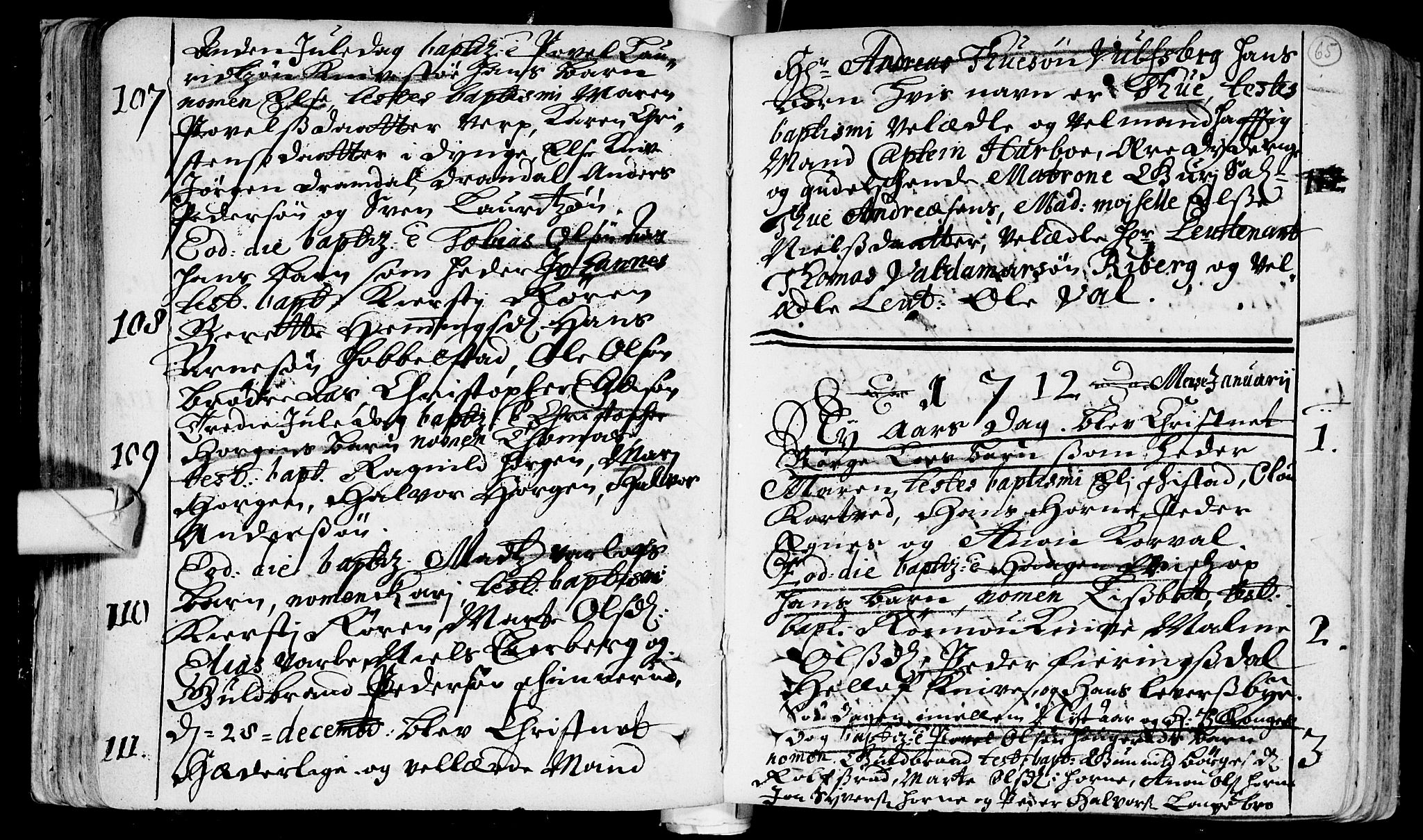 Eiker kirkebøker, SAKO/A-4/F/Fa/L0002: Ministerialbok nr. I 2, 1705-1724, s. 65