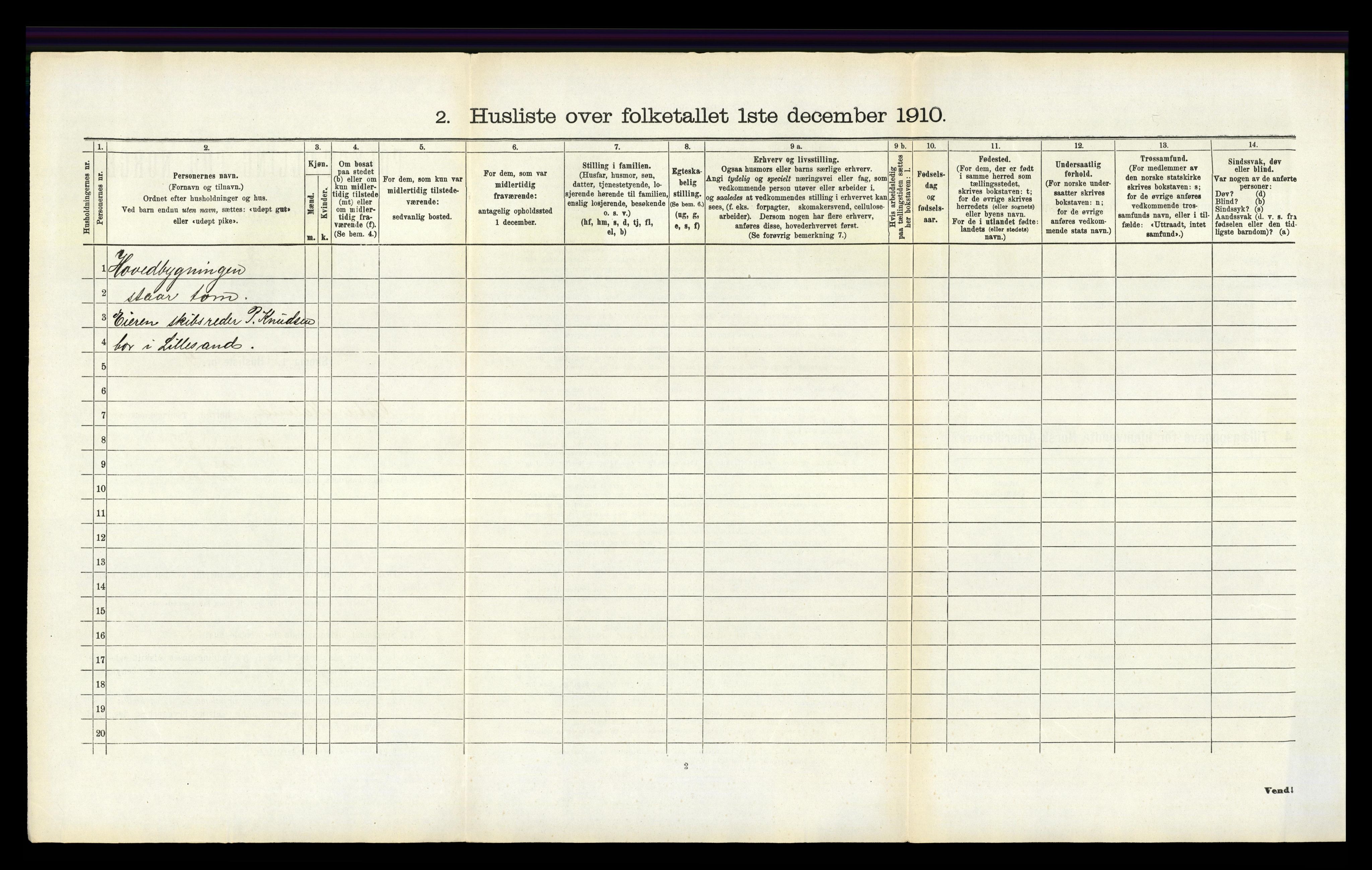 RA, Folketelling 1910 for 0926 Vestre Moland herred, 1910, s. 595
