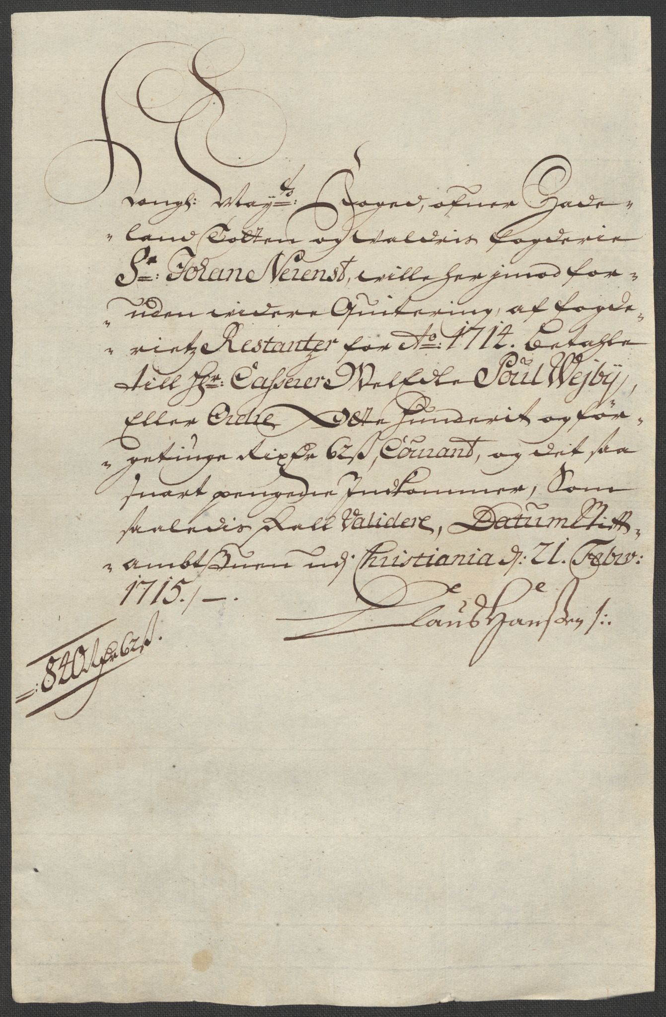 Rentekammeret inntil 1814, Reviderte regnskaper, Fogderegnskap, AV/RA-EA-4092/R18/L1314: Fogderegnskap Hadeland, Toten og Valdres, 1715, s. 450