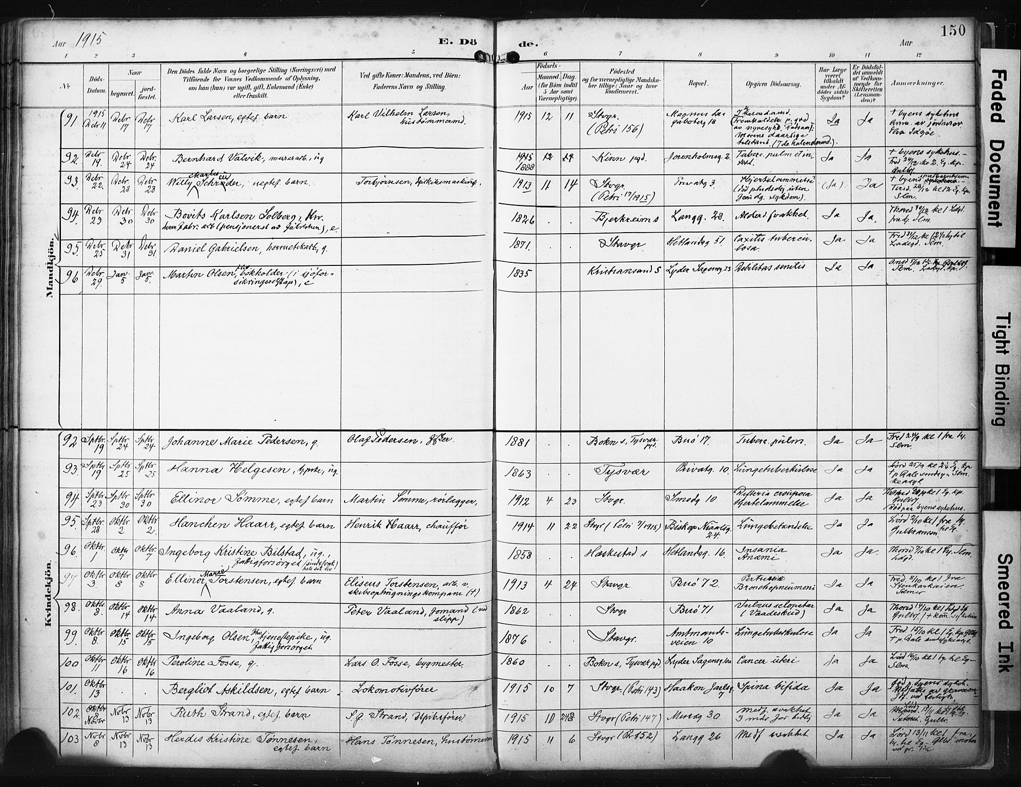 St. Petri sokneprestkontor, AV/SAST-A-101813/001/30/30BA/L0022: Ministerialbok nr. A 22, 1895-1919, s. 150