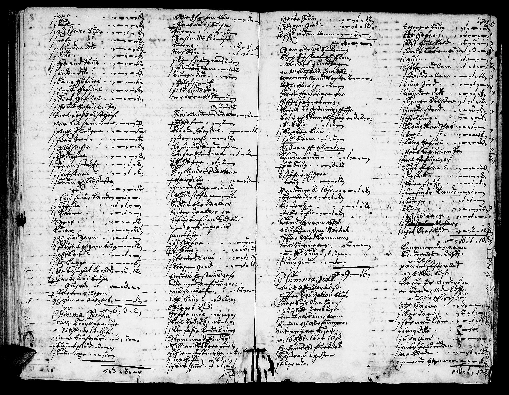 Inderøy sorenskriveri, AV/SAT-A-4147/1/3/3A/L0001: Skifteprotokoll, 1689-1693, s. 278b-279a