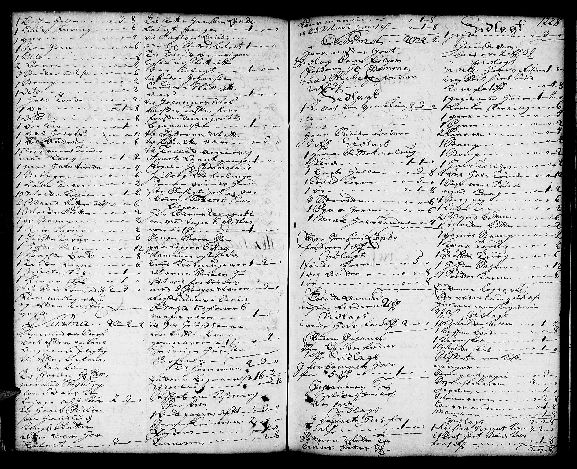 Sunnhordland sorenskrivar, SAB/A-2401/1/H/Ha/Haa/L0006: Skifteprotokollar. Register på lesesal. Fol. 1061- ut, 1753-1755, s. 1227b-1228a
