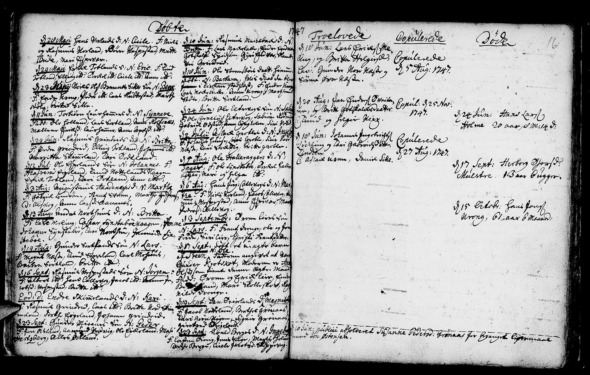 Finnås sokneprestembete, AV/SAB-A-99925/H/Ha/Haa/Haaa/L0002: Ministerialbok nr. A 2, 1744-1764, s. 16