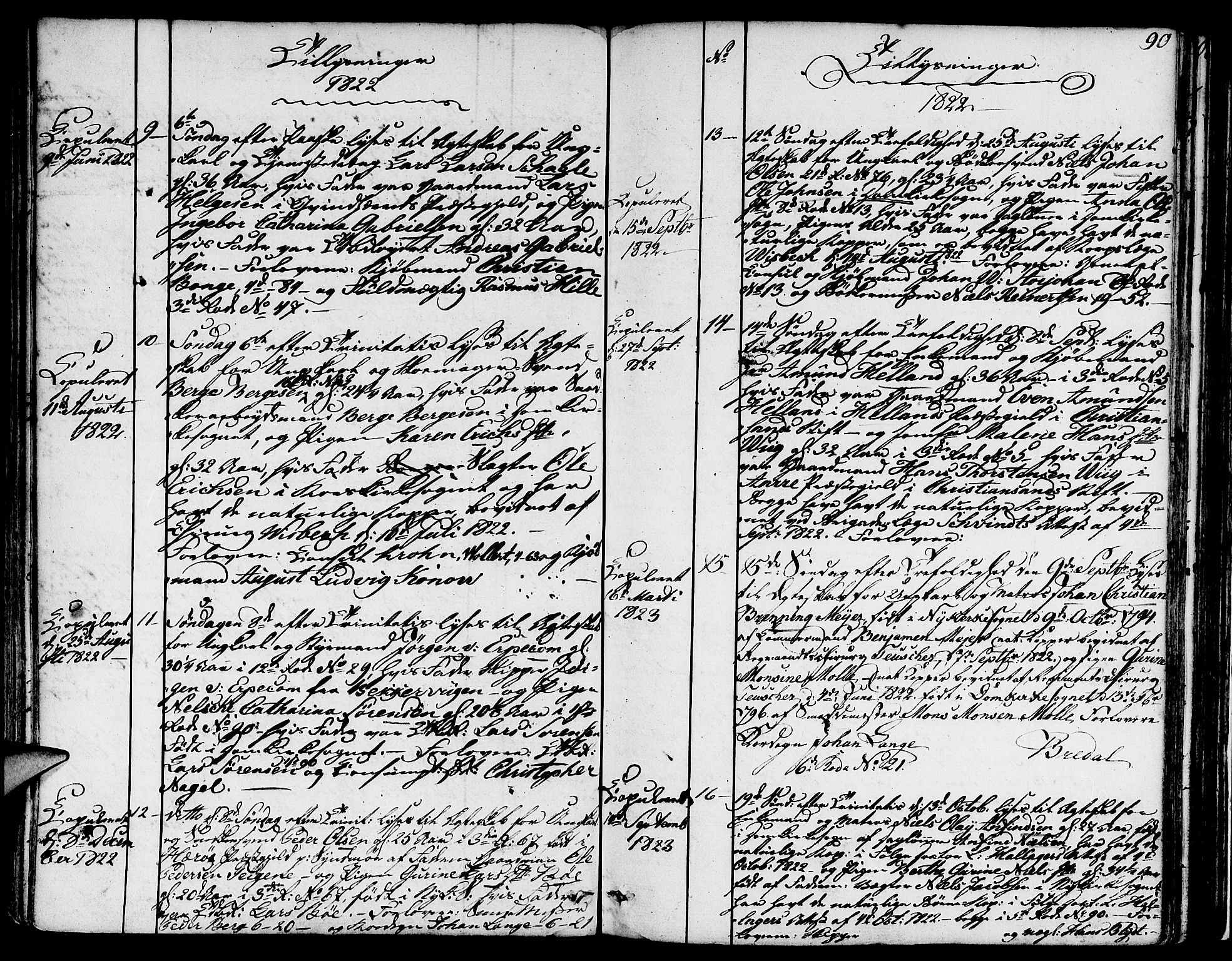Nykirken Sokneprestembete, SAB/A-77101/H/Hab: Klokkerbok nr. A 2, 1782-1847, s. 90