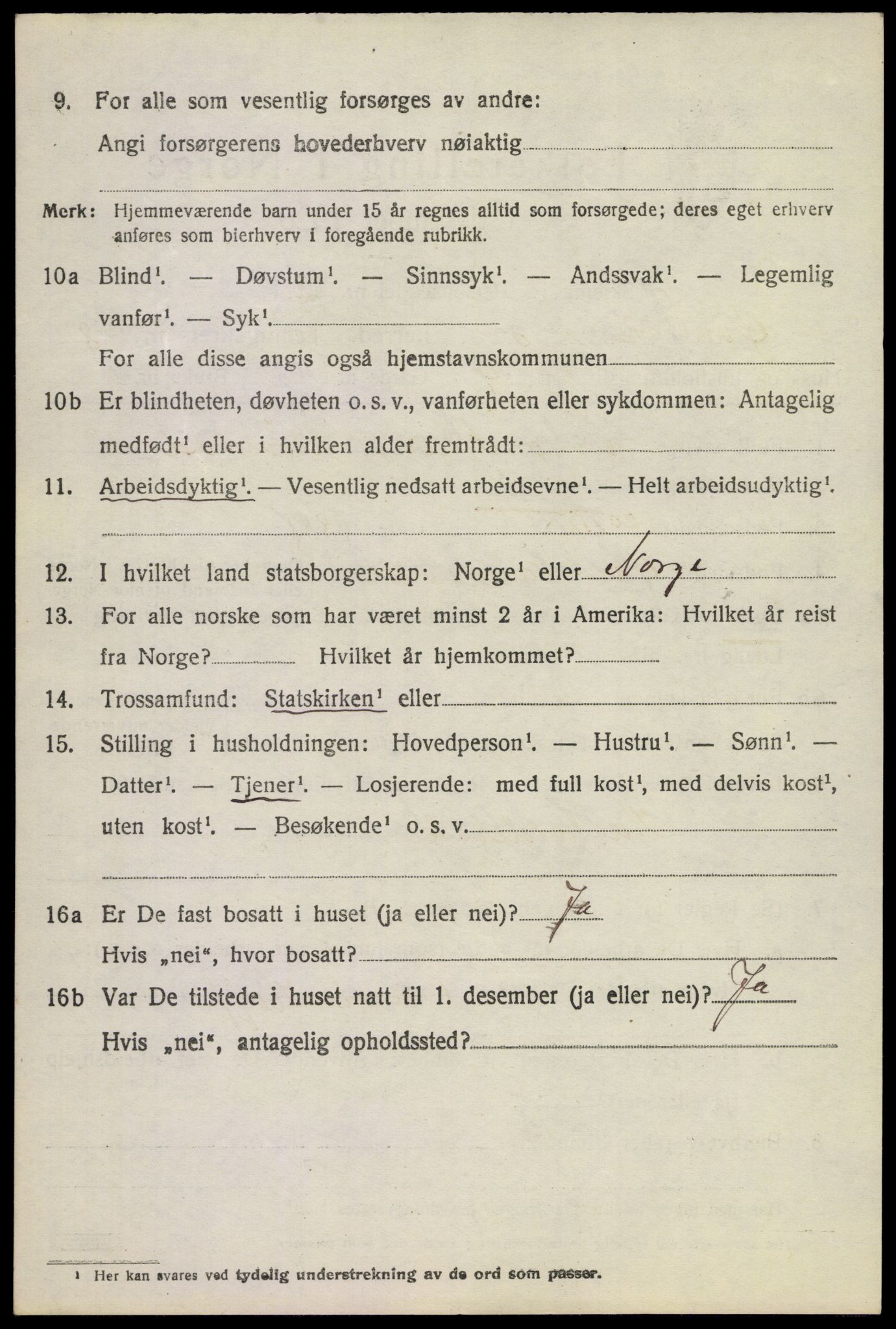 SAKO, Folketelling 1920 for 0630 Øvre Sandsvær herred, 1920, s. 2543