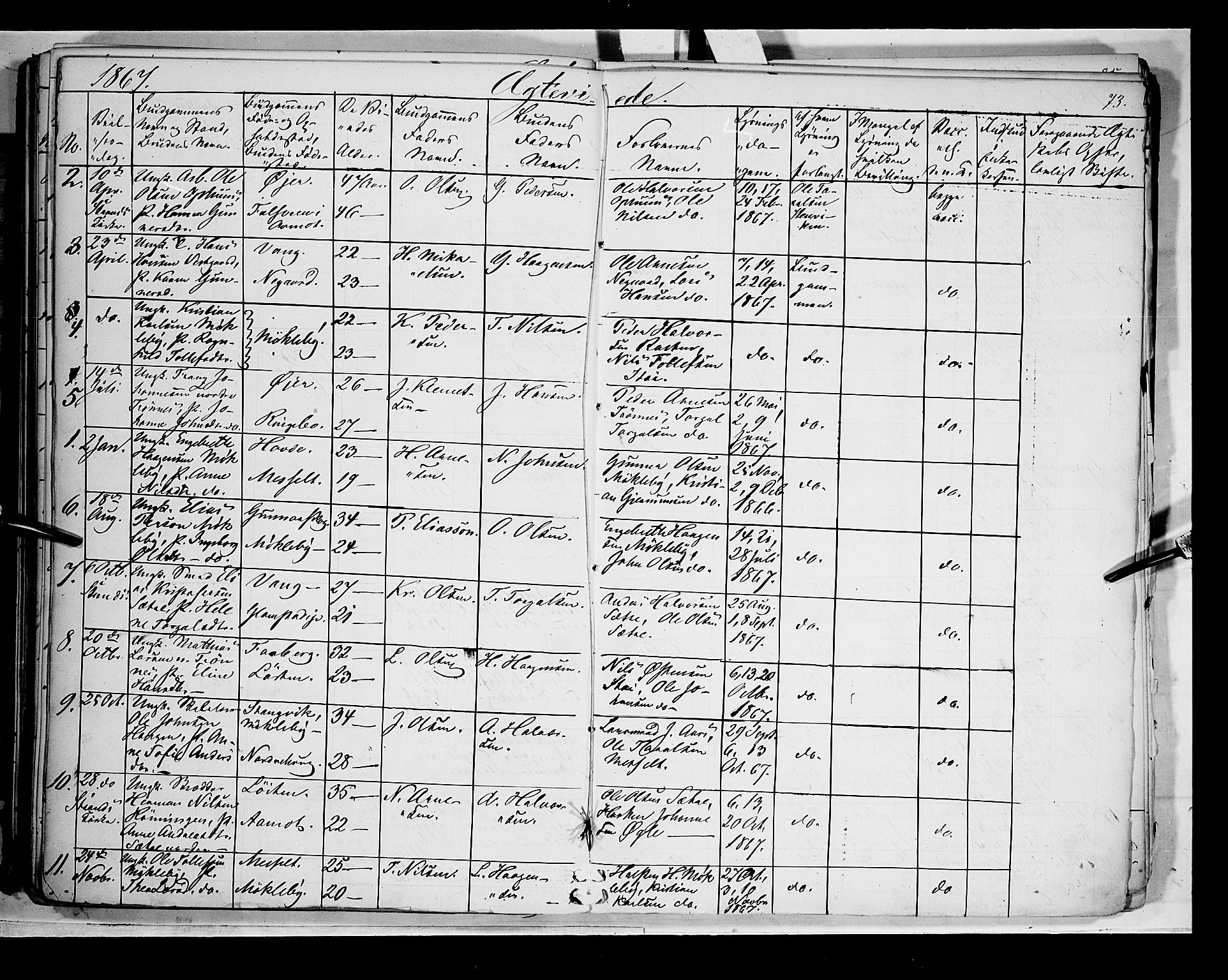 Åmot prestekontor, Hedmark, AV/SAH-PREST-056/H/Ha/Haa/L0007: Ministerialbok nr. 7, 1860-1870, s. 73