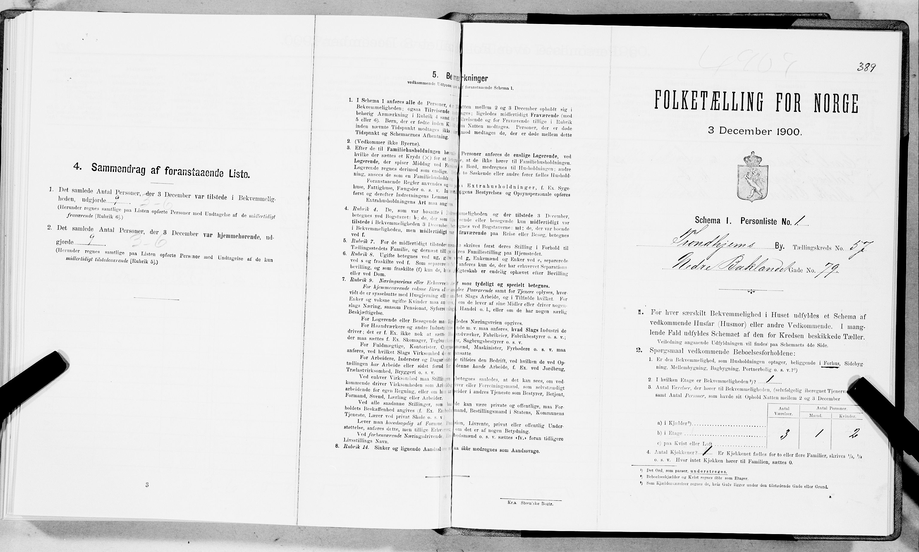 SAT, Folketelling 1900 for 1601 Trondheim kjøpstad, 1900, s. 9846
