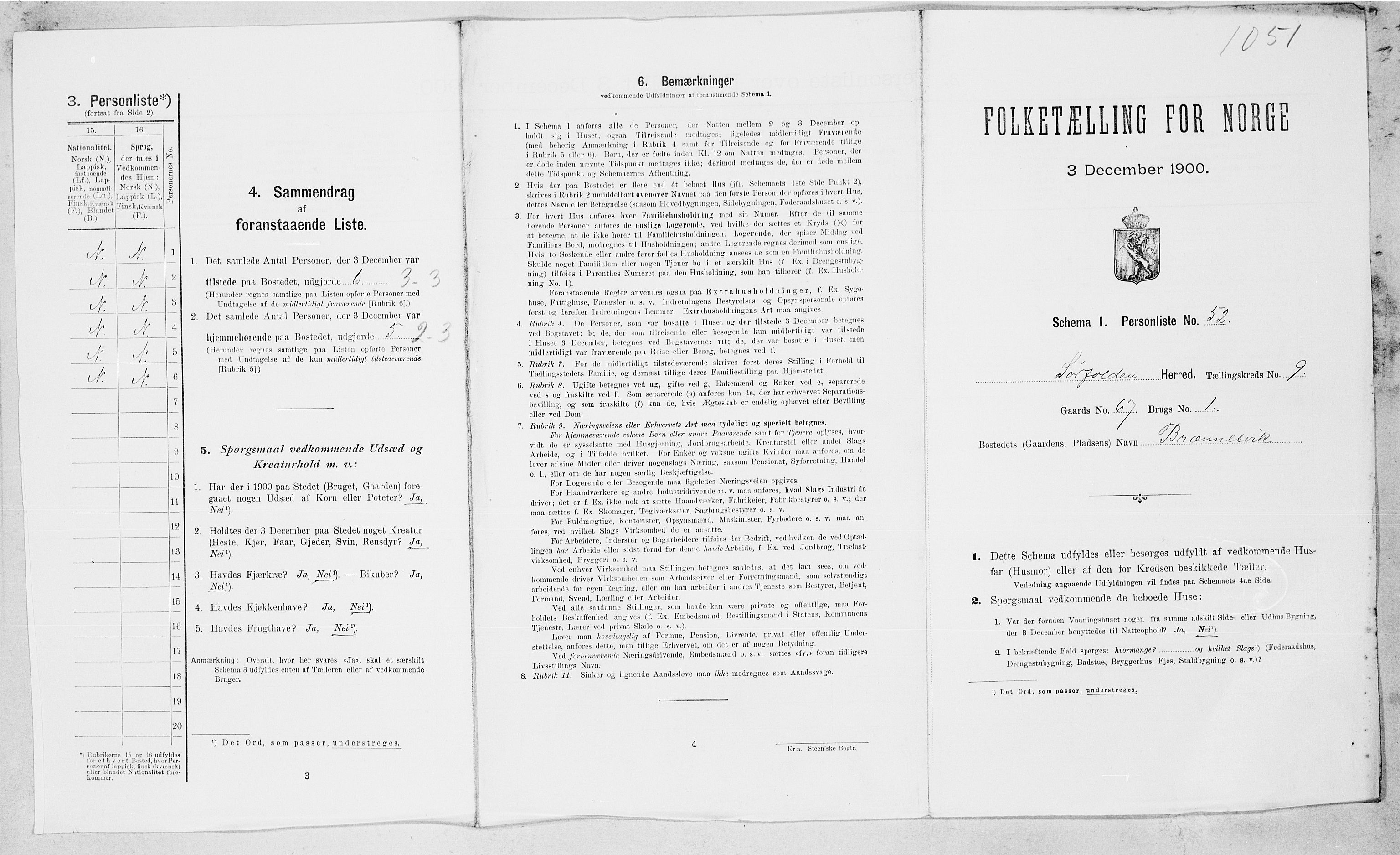 SAT, Folketelling 1900 for 1845 Sørfold herred, 1900, s. 637