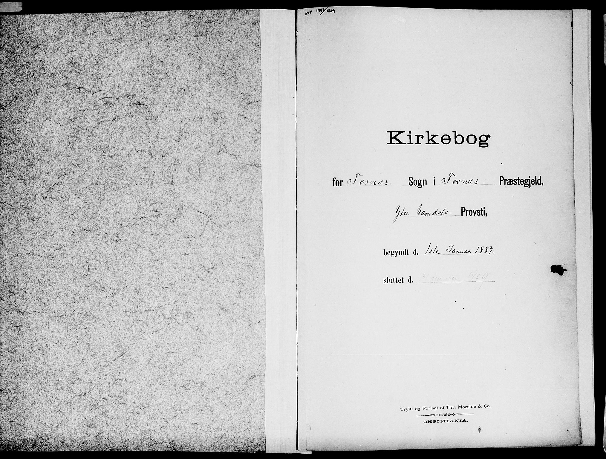 Ministerialprotokoller, klokkerbøker og fødselsregistre - Nord-Trøndelag, SAT/A-1458/773/L0617: Ministerialbok nr. 773A08, 1887-1910