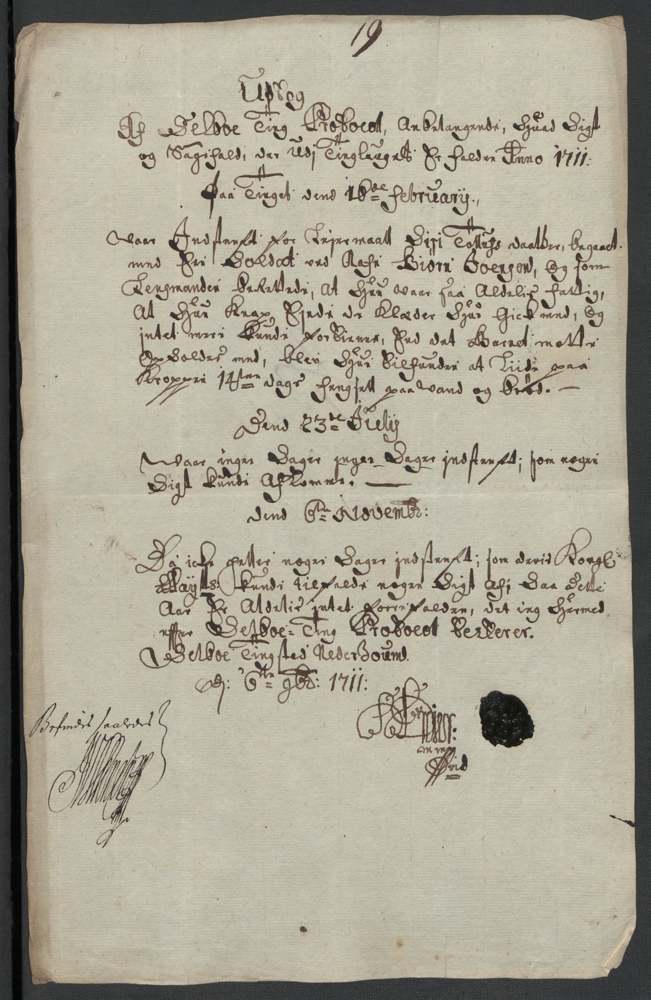 Rentekammeret inntil 1814, Reviderte regnskaper, Fogderegnskap, AV/RA-EA-4092/R61/L4112: Fogderegnskap Strinda og Selbu, 1711, s. 157