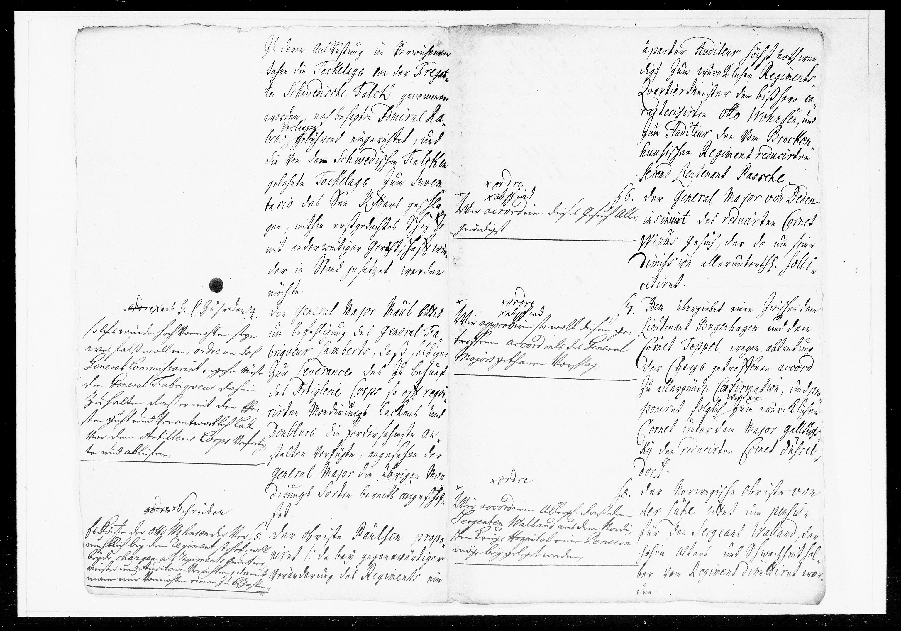 Krigskollegiet, Krigskancelliet, DRA/A-0006/-/1061-1064: Refererede sager, 1721, s. 12