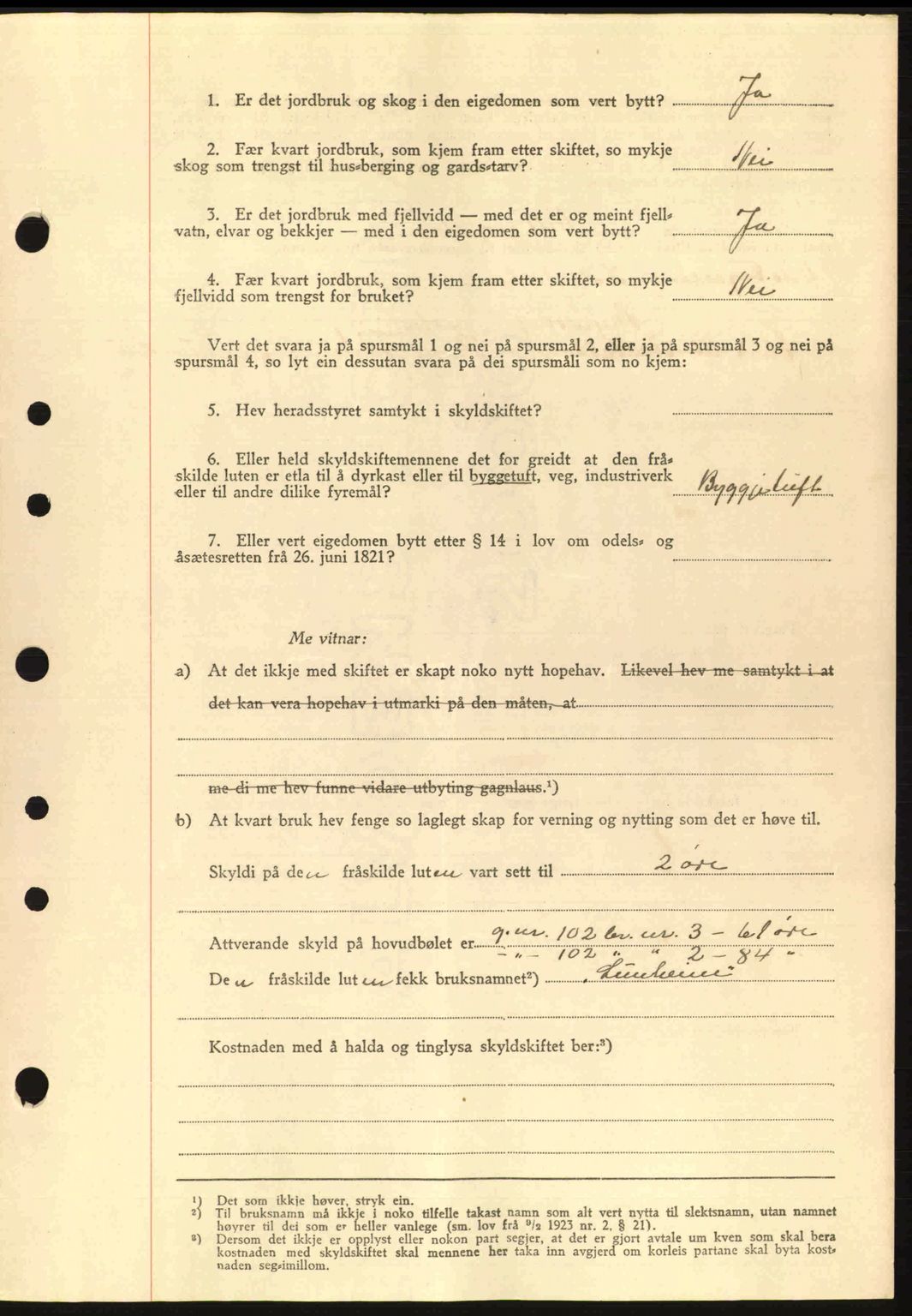 Nordre Sunnmøre sorenskriveri, AV/SAT-A-0006/1/2/2C/2Ca: Pantebok nr. A19, 1944-1945, Dagboknr: 1431/1944