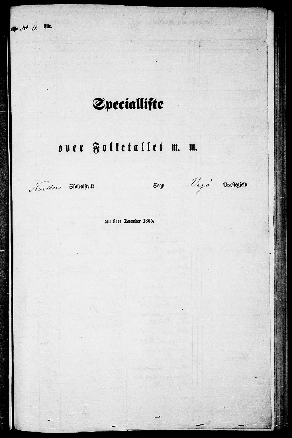 RA, Folketelling 1865 for 1815P Vega prestegjeld, 1865, s. 49