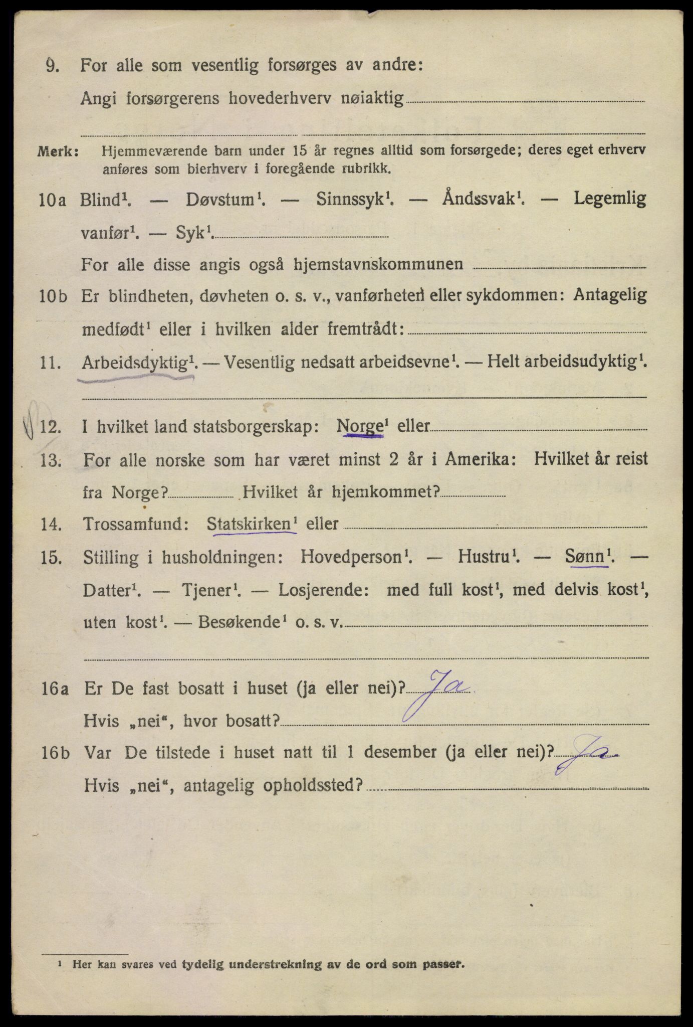 SAO, Folketelling 1920 for 0301 Kristiania kjøpstad, 1920, s. 651588