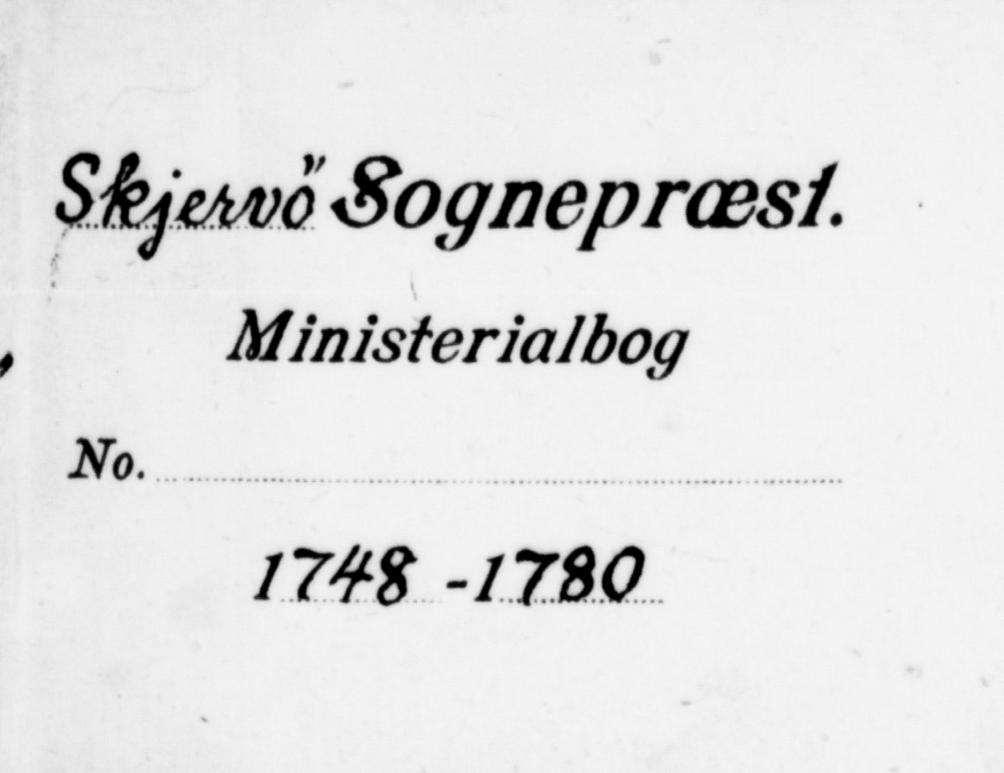 Skjervøy sokneprestkontor, SATØ/S-1300/H/Ha/Haa/L0001kirke: Ministerialbok nr. 1, 1748-1780
