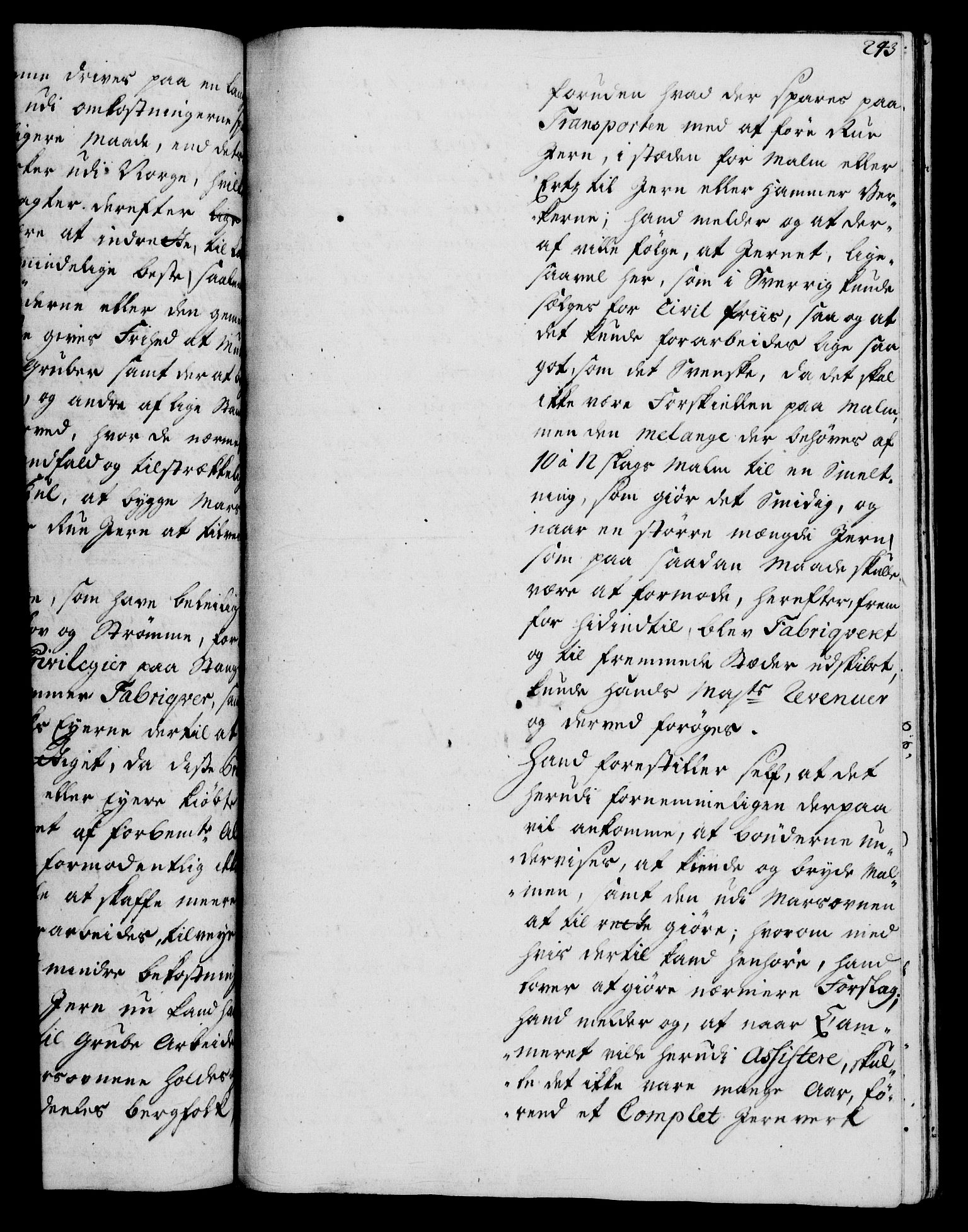 Rentekammeret, Kammerkanselliet, RA/EA-3111/G/Gh/Gha/L0031: Norsk ekstraktmemorialprotokoll (merket RK 53.76), 1751-1753, s. 243