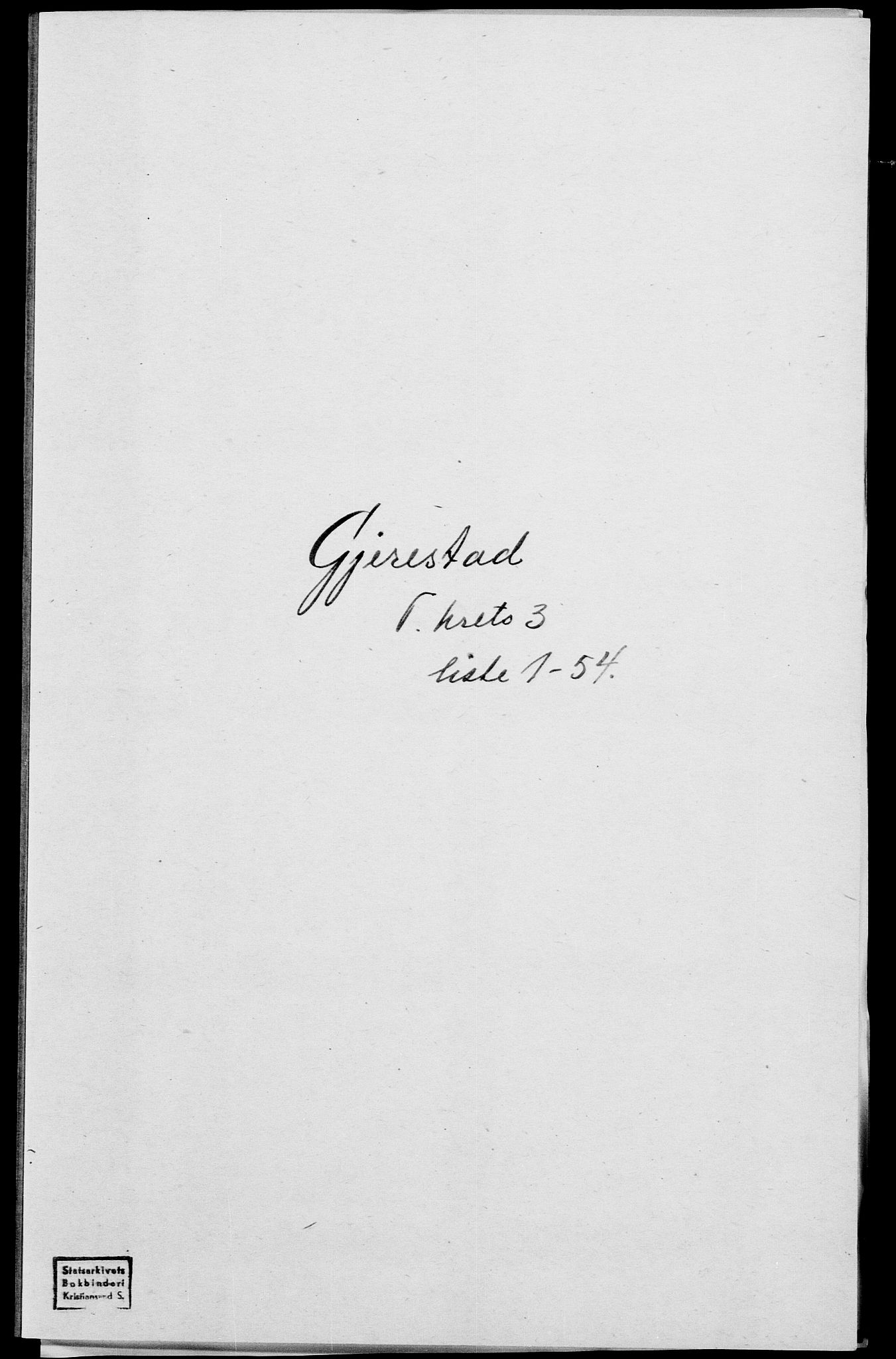 SAK, Folketelling 1875 for 0911P Gjerstad prestegjeld, 1875, s. 279